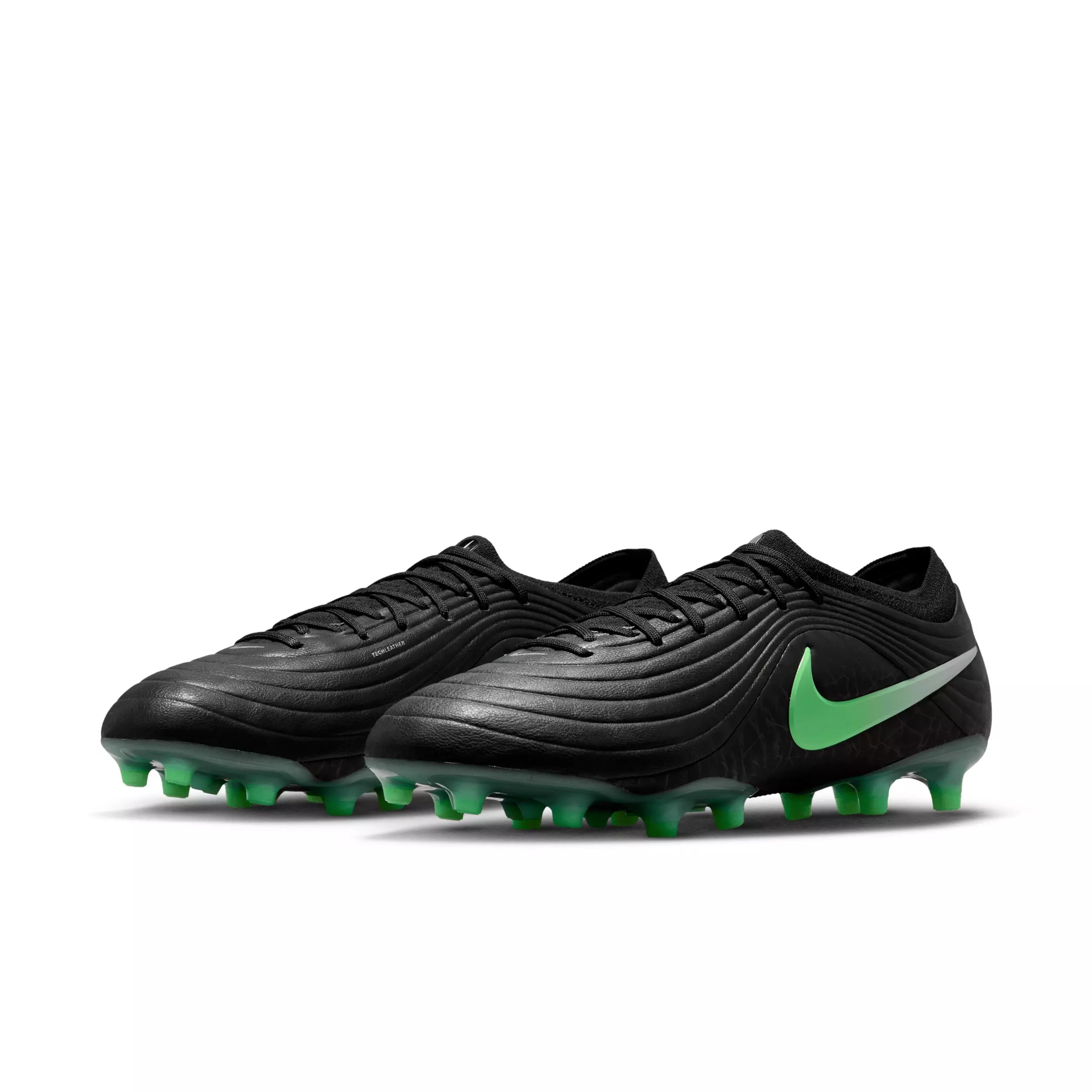 Nike Tiempo Maestro Elite AG "Black/Black/Illusion Green" Men's Soccer Cleat - BLACK/BLACK/GREEN