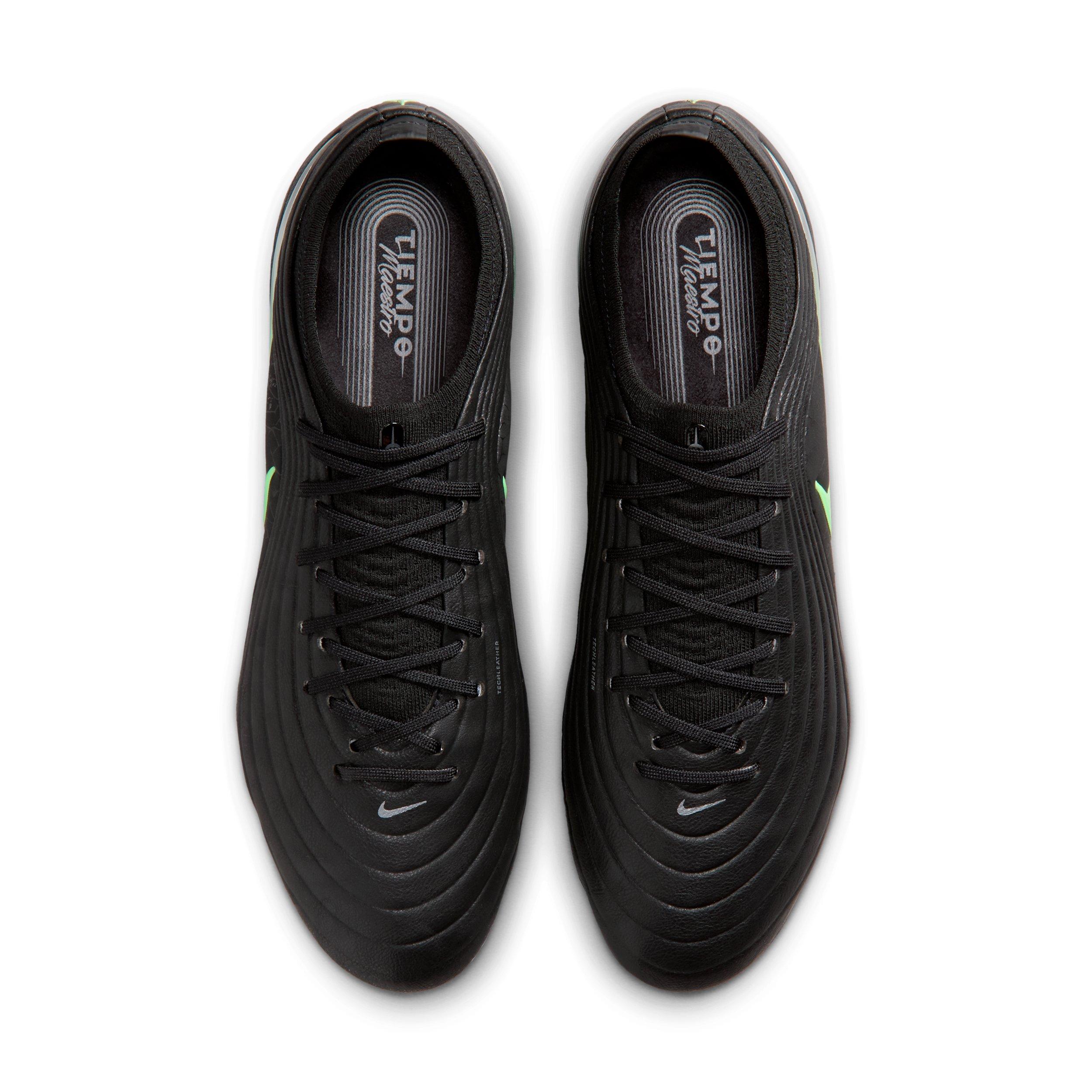 Nike Tiempo Maestro Elite AG "Black/Black/Illusion Green" Men's Soccer Cleat - BLACK/BLACK/GREEN Thumbnail View 4