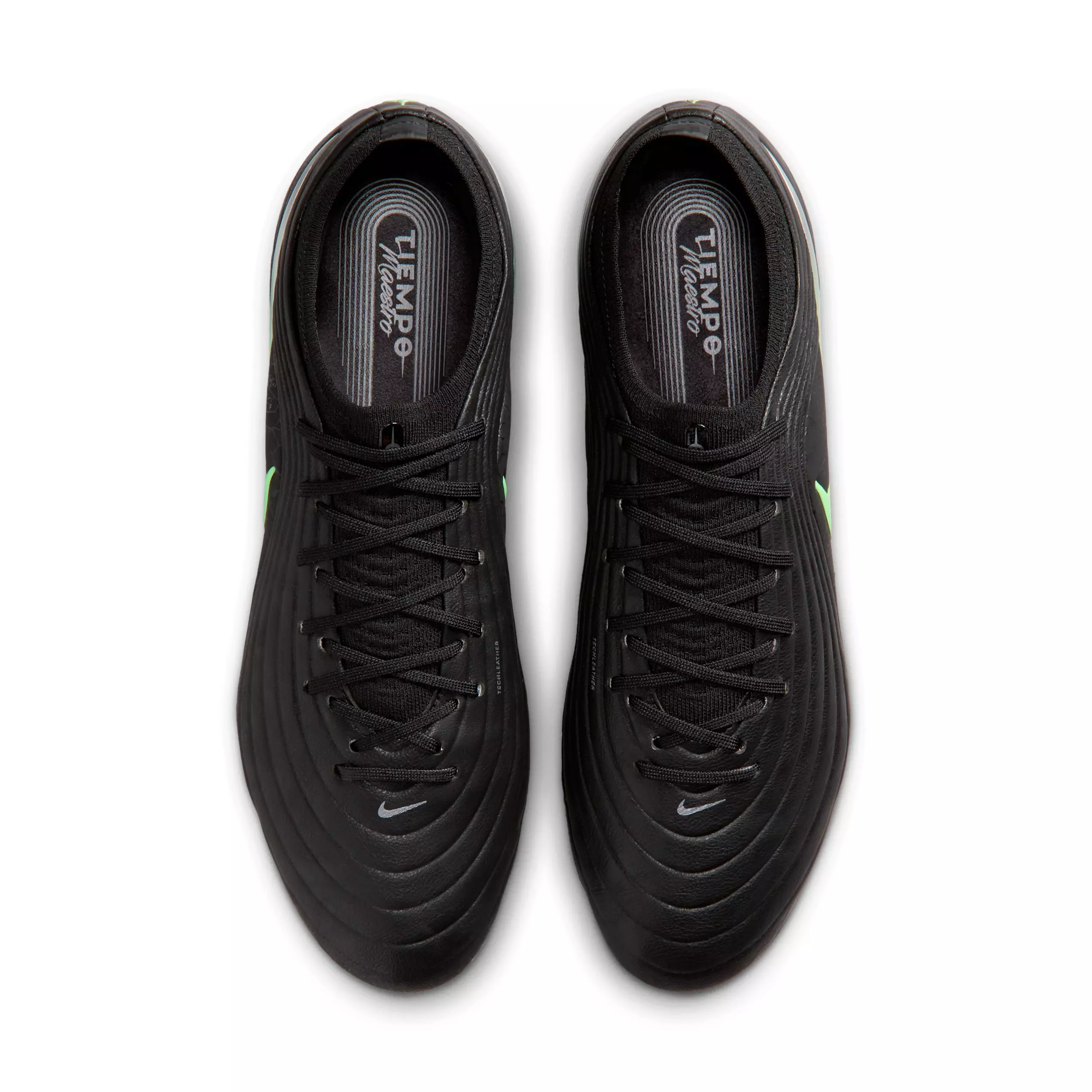 Nike Tiempo Maestro Elite AG "Black/Black/Illusion Green" Men's Soccer Cleat - BLACK/BLACK/GREEN
