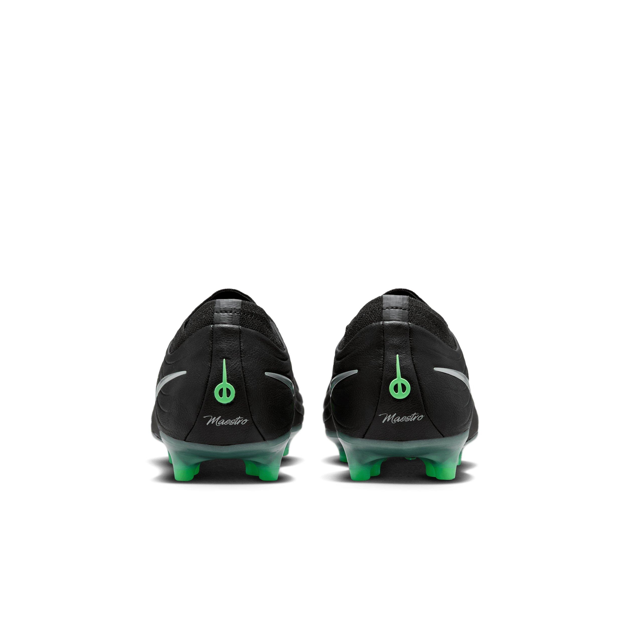 Nike Tiempo Maestro Elite AG "Black/Black/Illusion Green" Men's Soccer Cleat - BLACK/BLACK/GREEN Thumbnail View 5