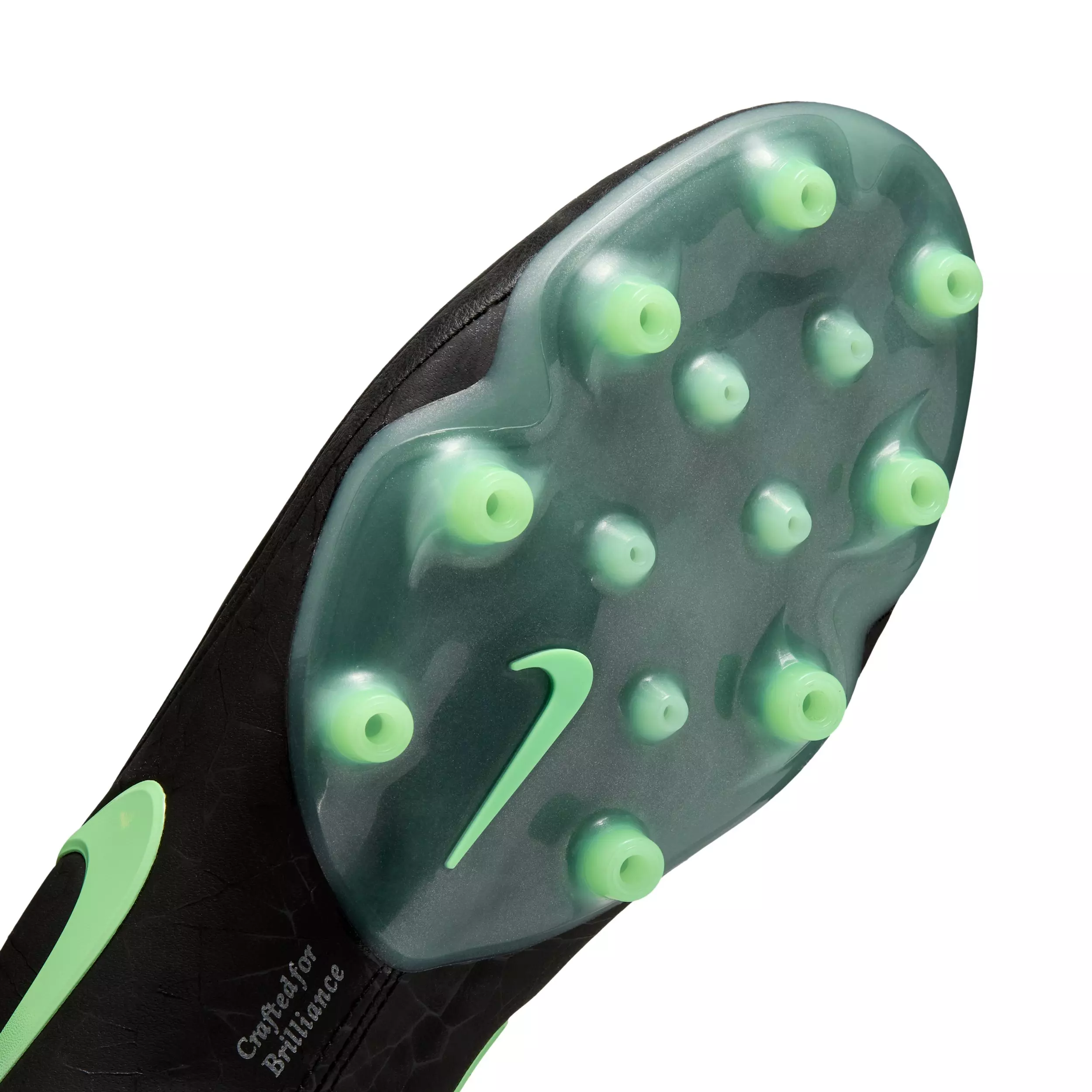 Nike Tiempo Maestro Elite AG "Black/Black/Illusion Green" Men's Soccer Cleat - BLACK/BLACK/GREEN