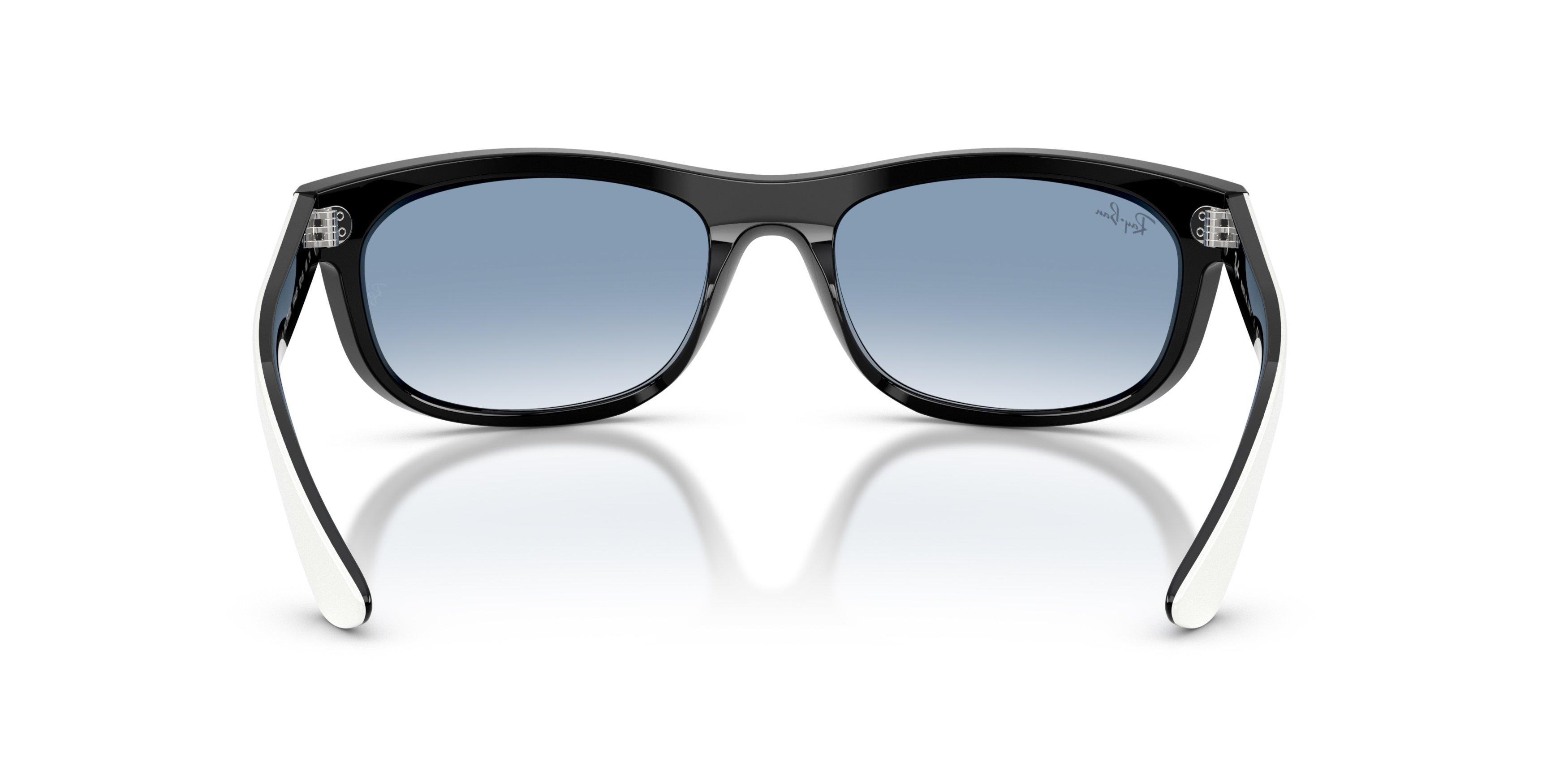 Ray-Ban Balorama Transparent Blue Gradient Sunglasses &ndash; White On Black - WHITE/BLACK Thumbnail View 3