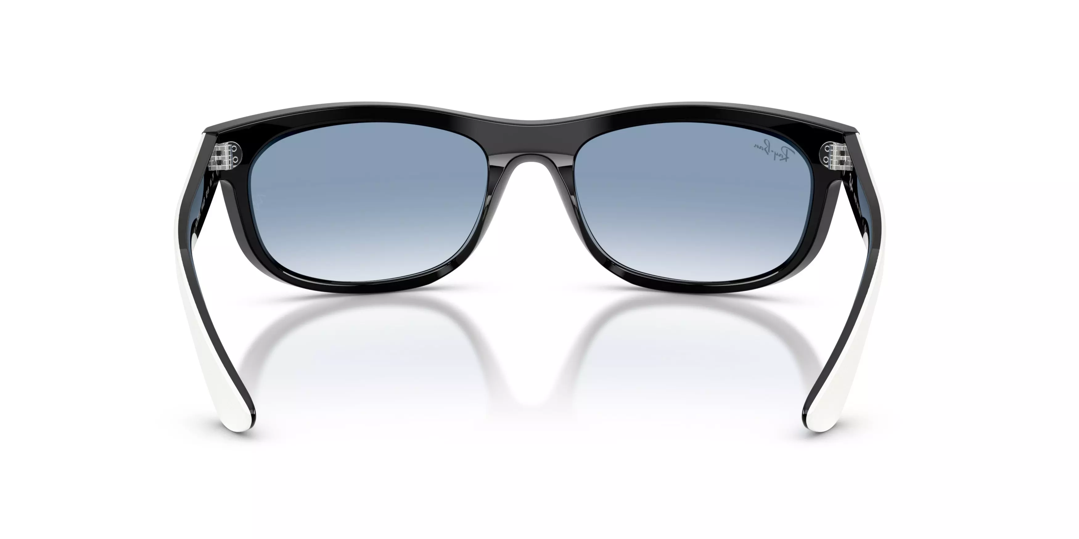 Ray-Ban Balorama Transparent Blue Gradient Sunglasses &ndash; White On Black - WHITE/BLACK