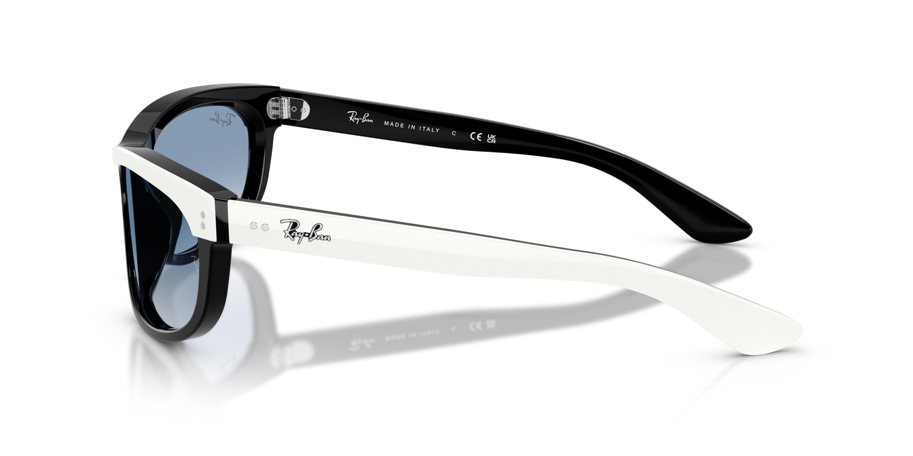 Ray-Ban Balorama Transparent Blue Gradient Sunglasses &ndash; White On Black - WHITE/BLACK Thumbnail View 5