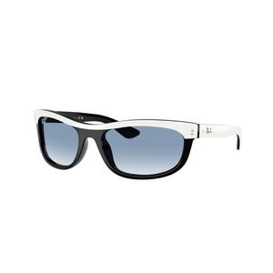 Ray-Ban Balorama Transparent Blue Gradient Sunglasses &ndash; White On Black