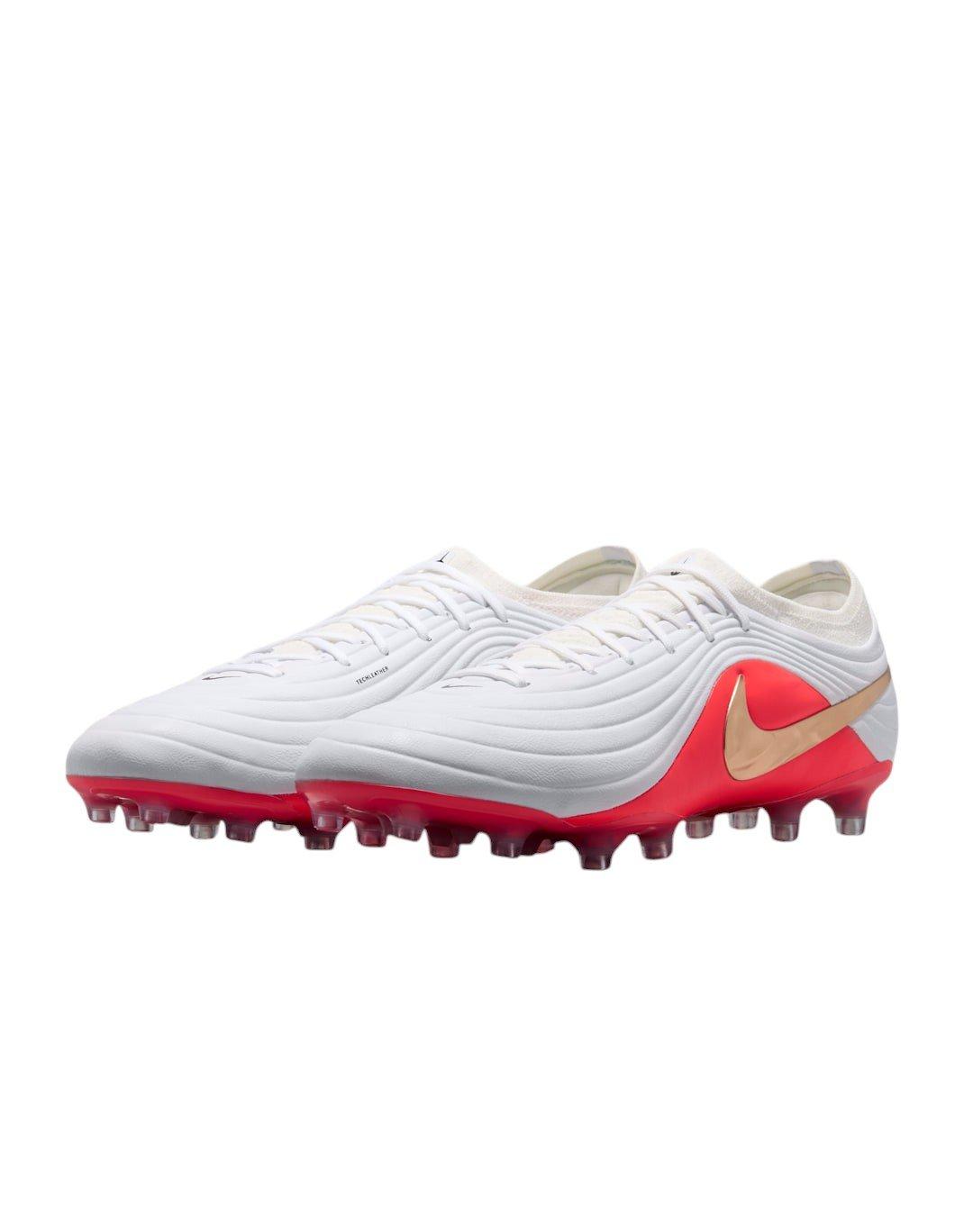 Nike Tiempo Maestro Elite AG "White/Bright Crimson/Blur" Men's Soccer Cleat - WHITE/CRIMSON/BLUR