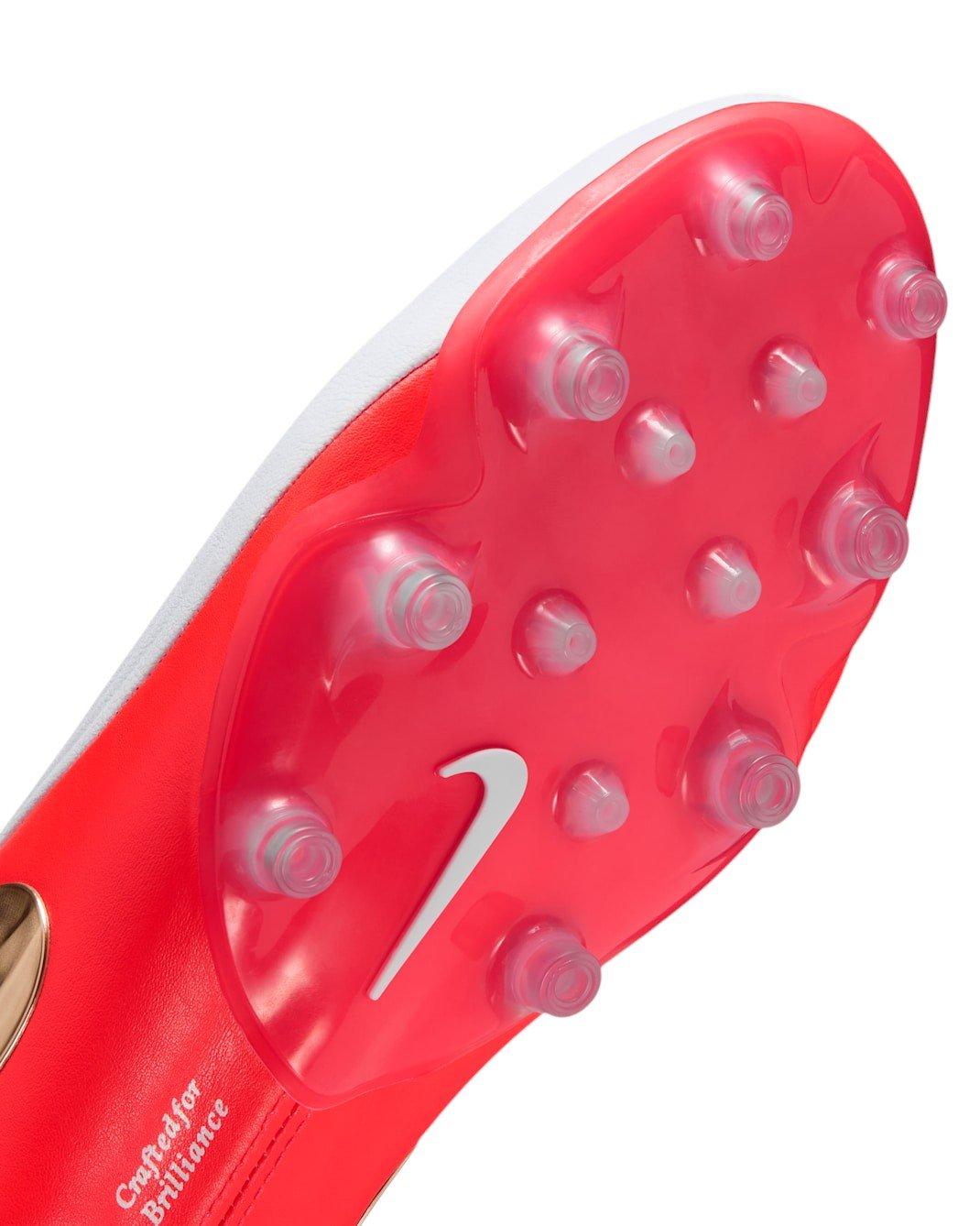 Nike Tiempo Maestro Elite AG "White/Bright Crimson/Blur" Men's Soccer Cleat - WHITE/CRIMSON/BLUR