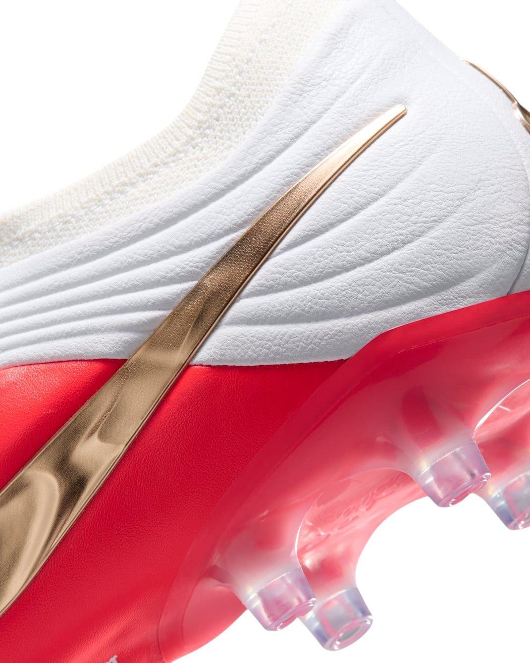 Nike Tiempo Maestro Elite AG "White/Bright Crimson/Blur" Men's Soccer Cleat - WHITE/CRIMSON/BLUR