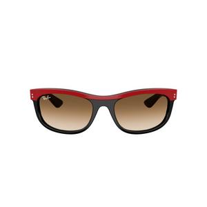 Ray-Ban Balorama Transparent Brown Gradient Sunglasses &ndash; Red On Black