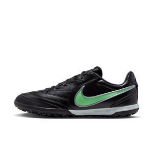 Nike Tiempo Ligera Pro Turf "Black/Black/Illusion Green" Men's Soccer Shoe - BLACK/BLACK/GREEN