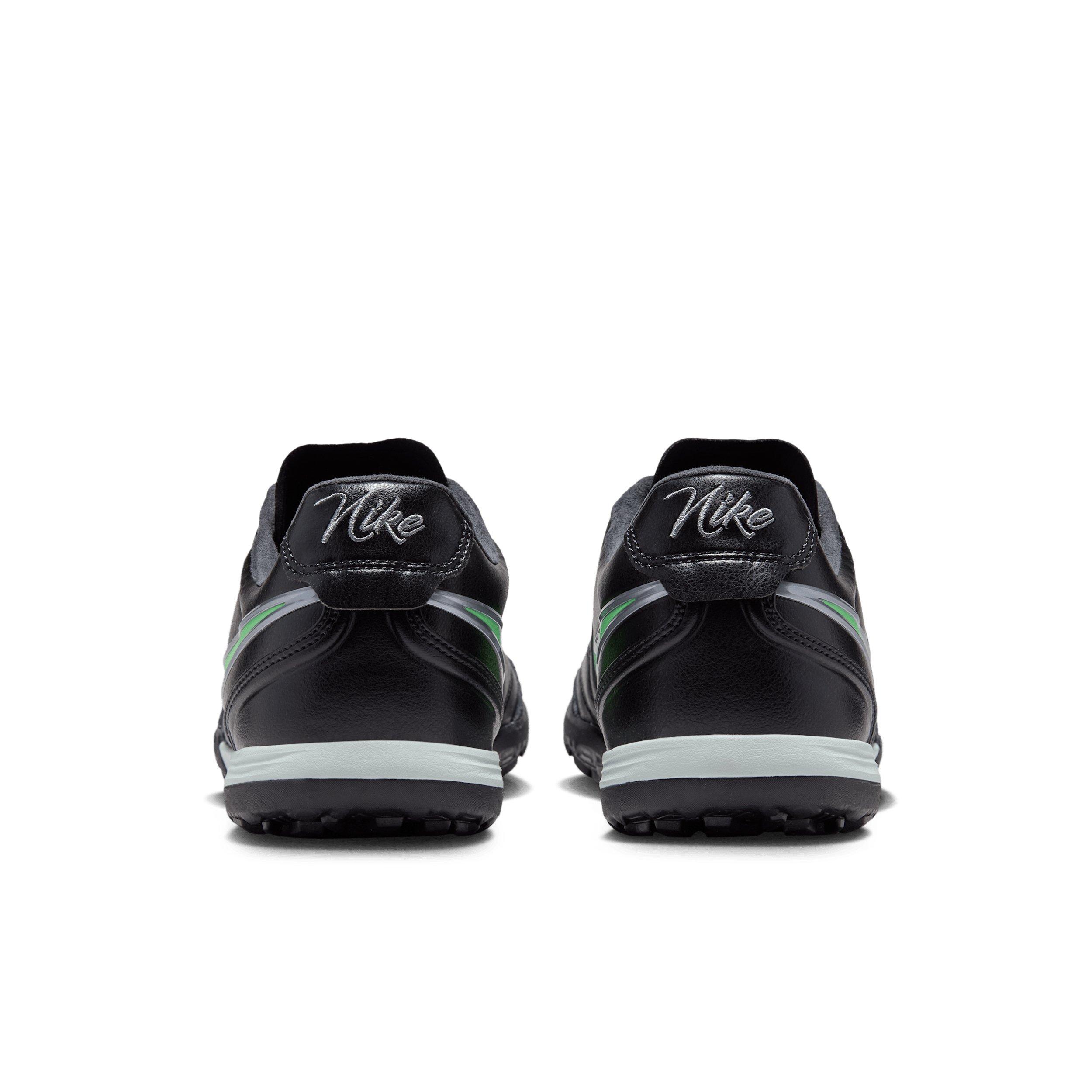 Nike Tiempo Ligera Pro Turf "Black/Black/Illusion Green" Men's Soccer Shoe - BLACK/BLACK/GREEN Thumbnail View 5