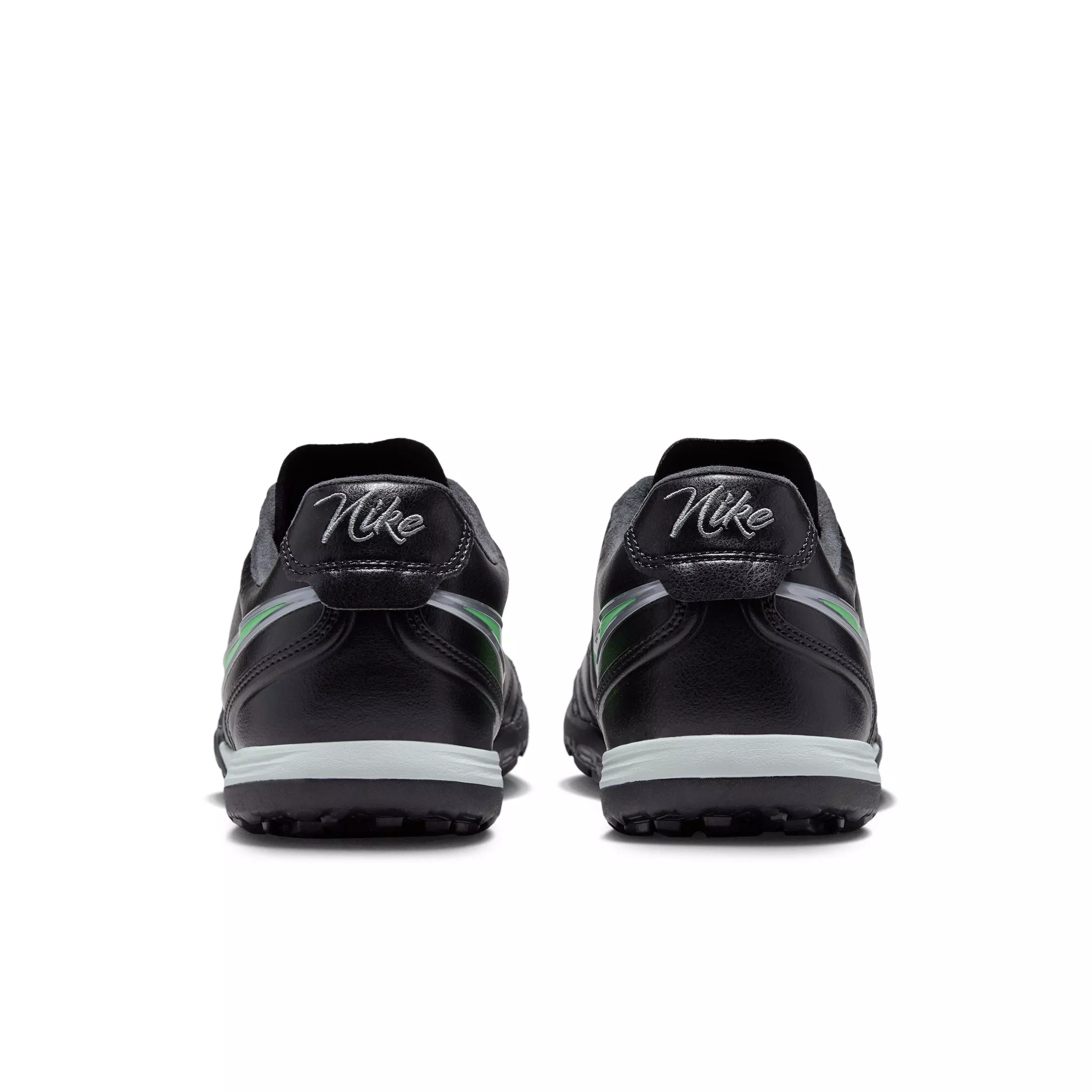 Nike Tiempo Ligera Pro Turf "Black/Black/Illusion Green" Men's Soccer Shoe - BLACK/BLACK/GREEN