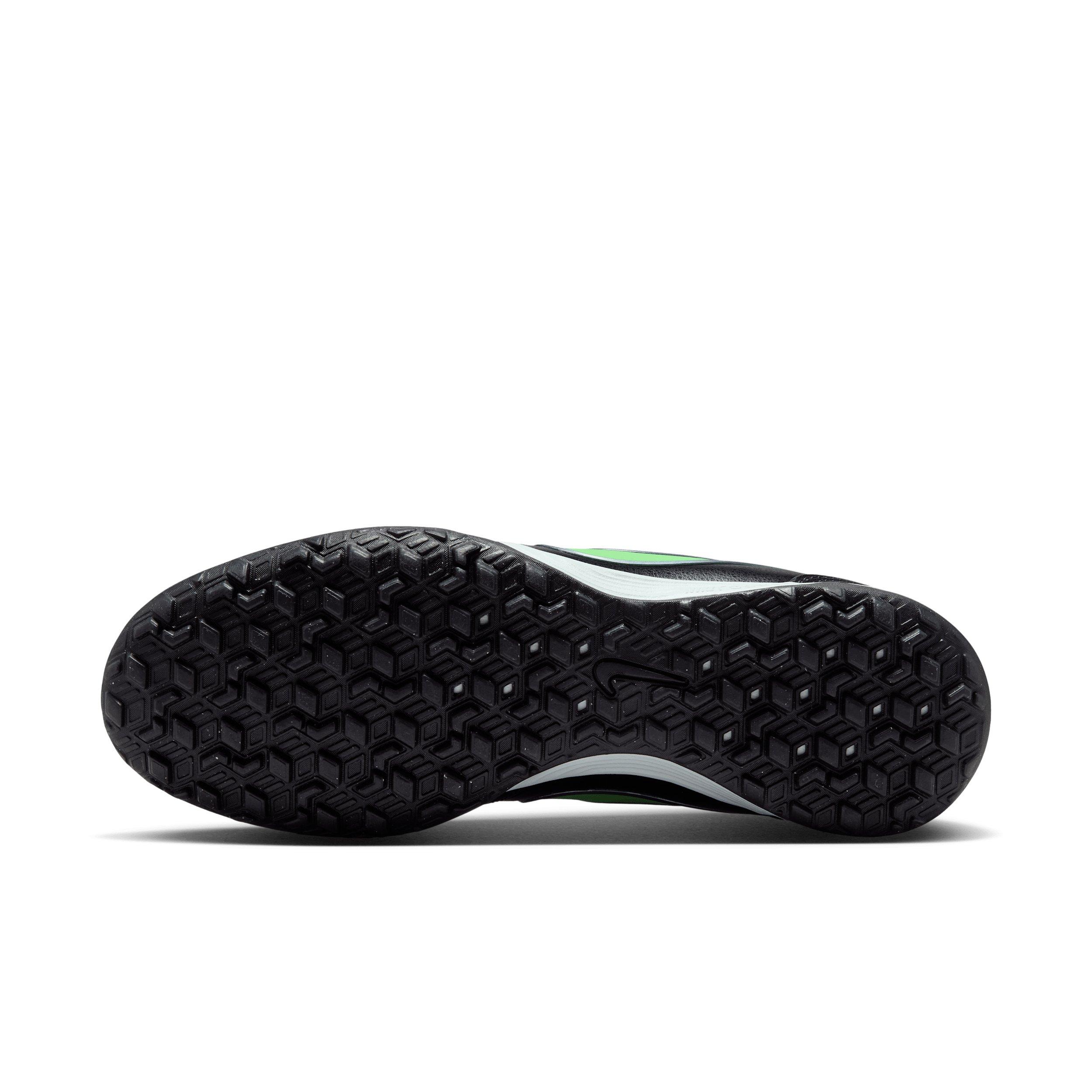 Nike Tiempo Ligera Pro Turf "Black/Black/Illusion Green" Men's Soccer Shoe - BLACK/BLACK/GREEN Thumbnail View 6