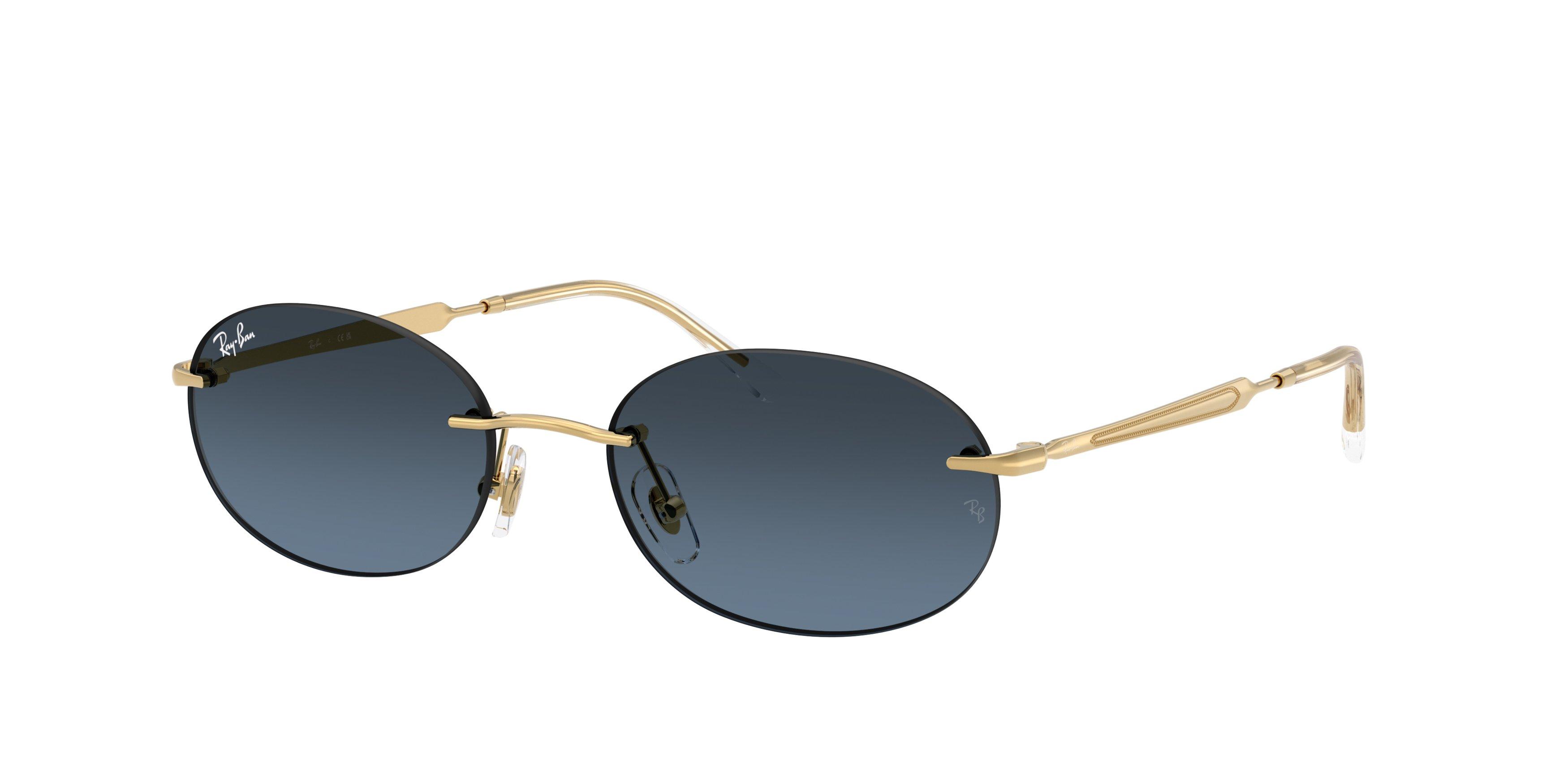 Ray-Ban RB3767 Blue Gradient Dark Grey Sunglasses &ndash; Arista Gold - GOLD Thumbnail View 1
