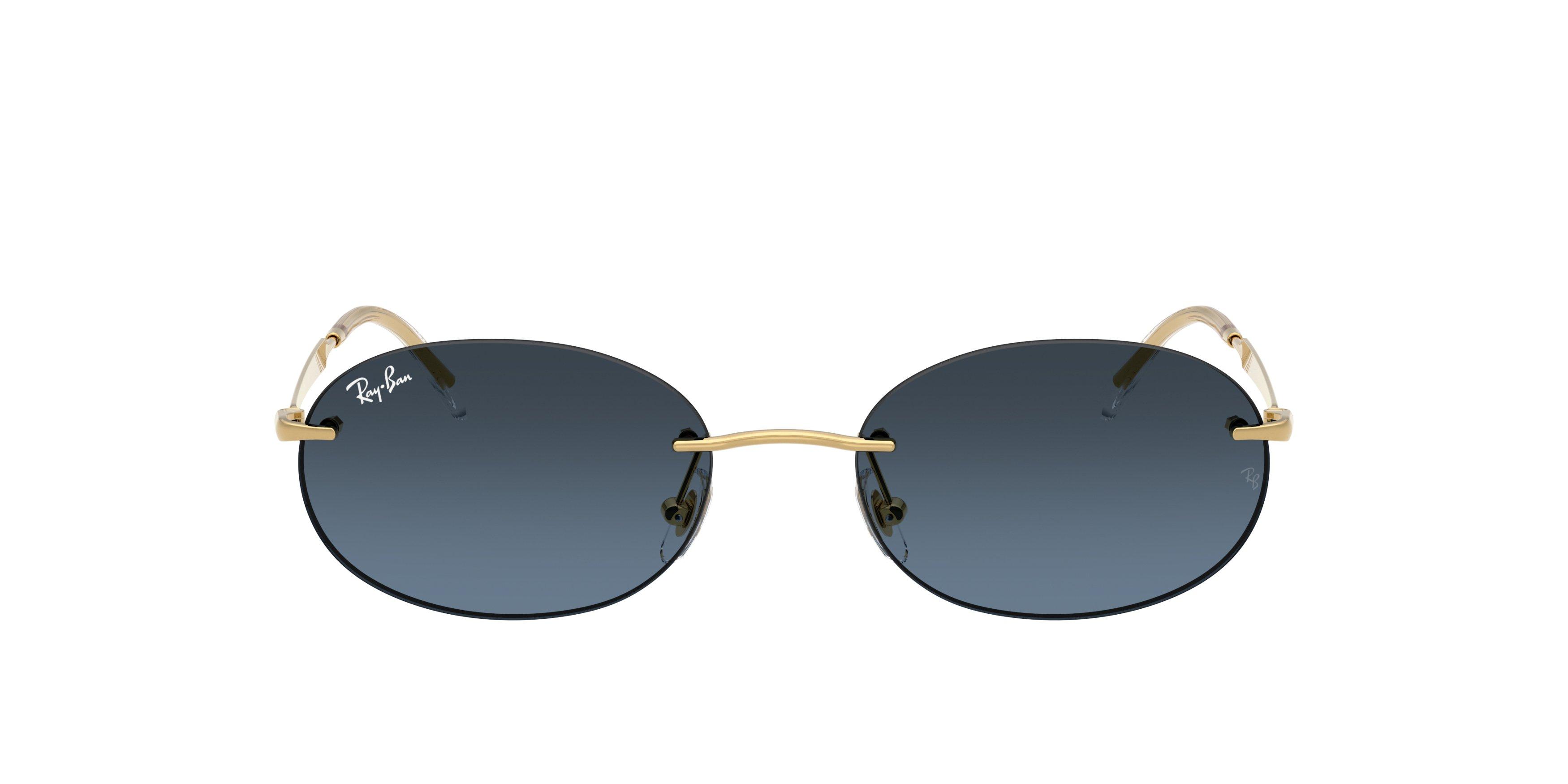 Ray-Ban RB3767 Blue Gradient Dark Grey Sunglasses &ndash; Arista Gold - GOLD Thumbnail View 2