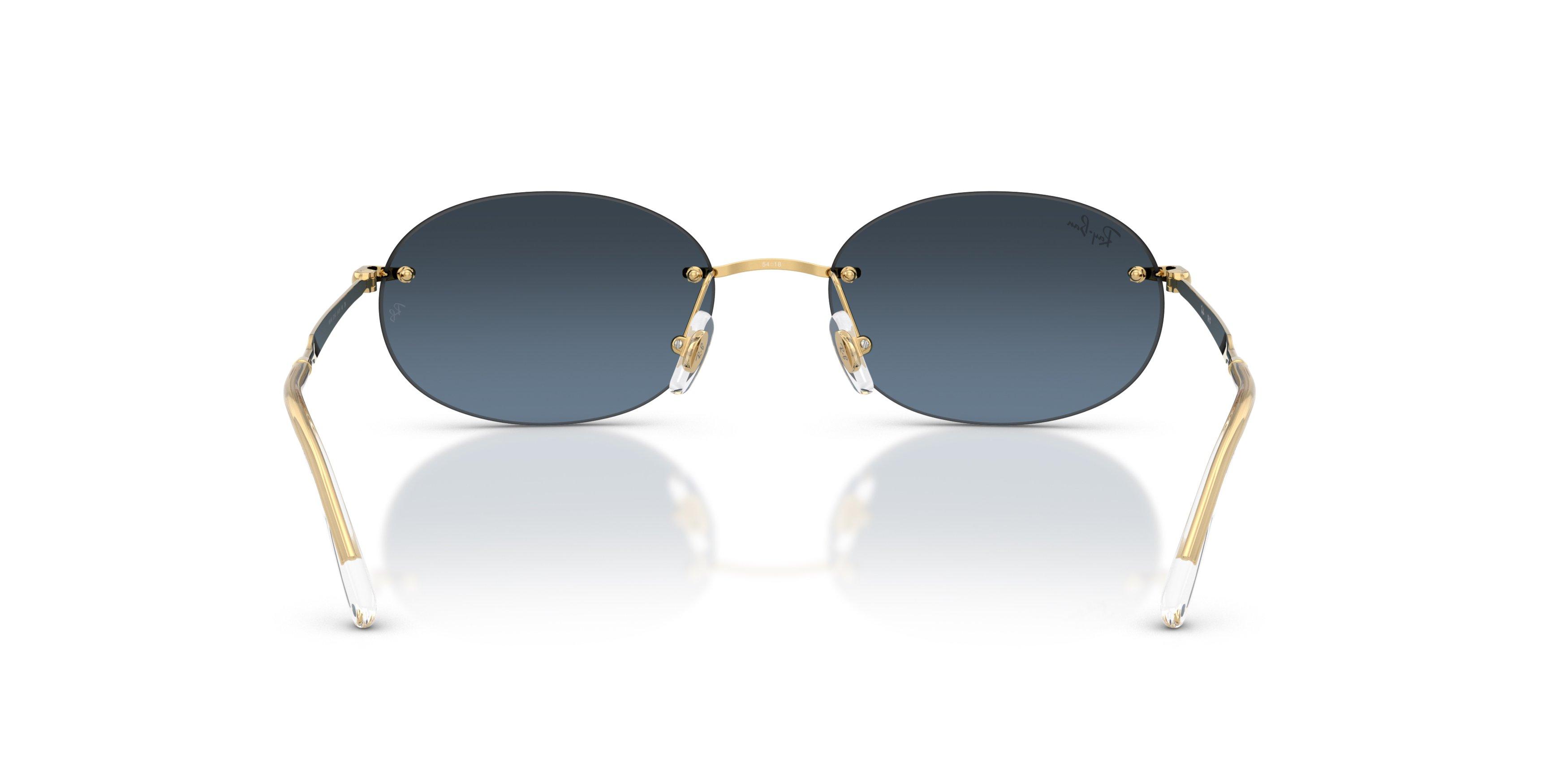 Ray-Ban RB3767 Blue Gradient Dark Grey Sunglasses &ndash; Arista Gold - GOLD Thumbnail View 3