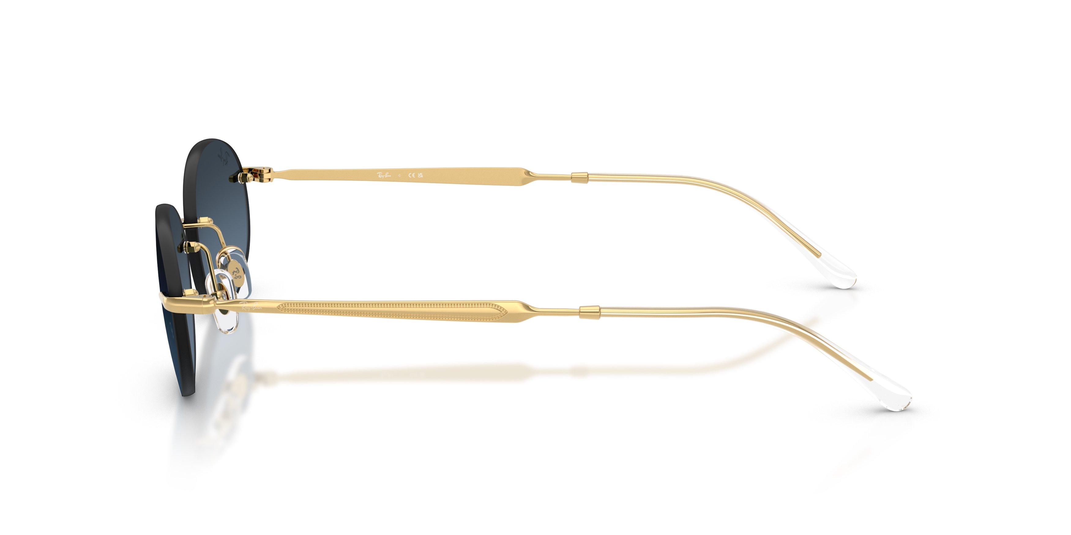 Ray-Ban RB3767 Blue Gradient Dark Grey Sunglasses &ndash; Arista Gold - GOLD Thumbnail View 5