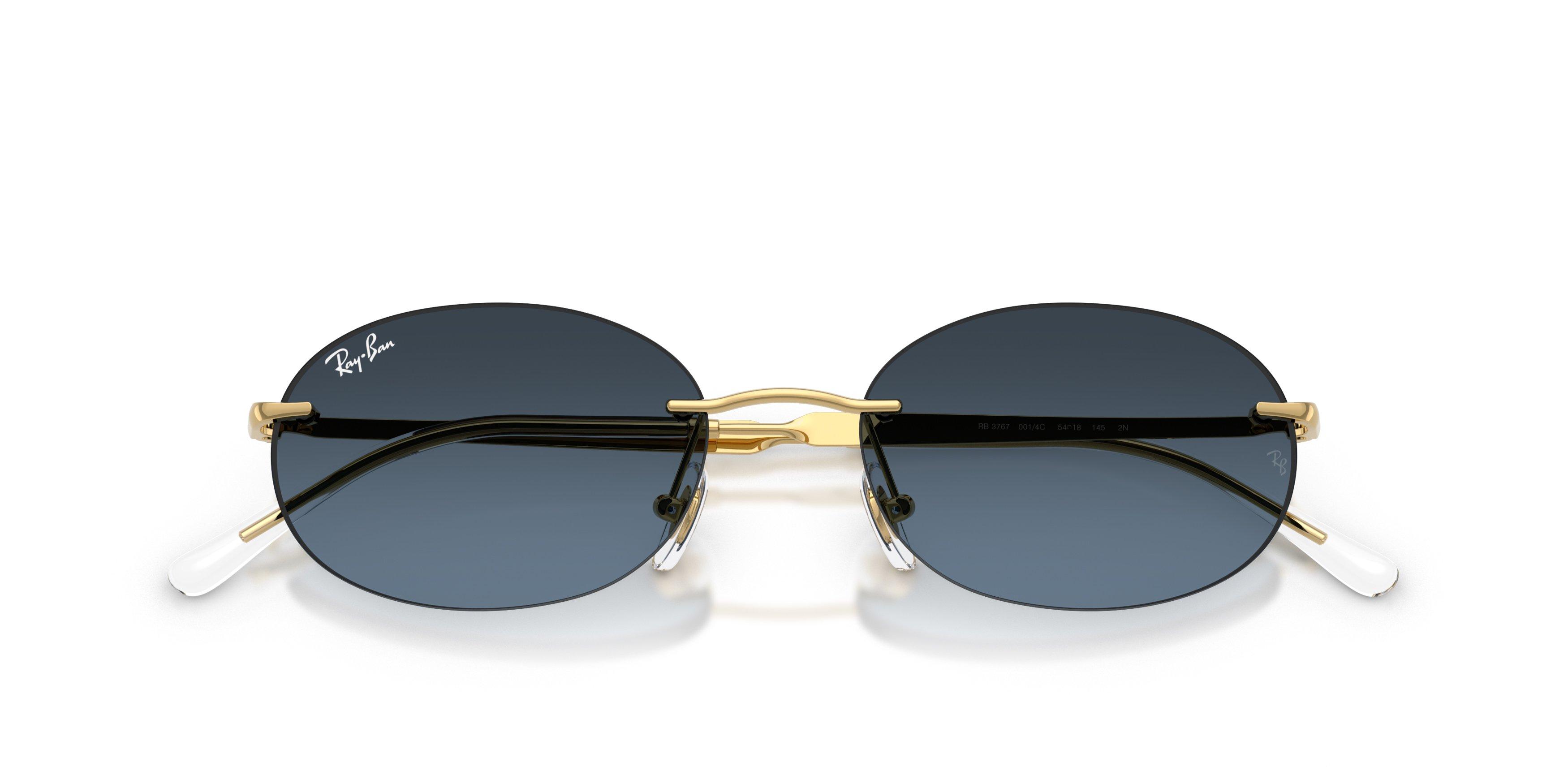 Ray-Ban RB3767 Blue Gradient Dark Grey Sunglasses &ndash; Arista Gold - GOLD Thumbnail View 6