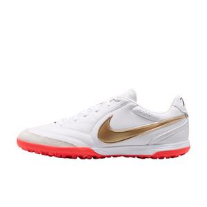 Nike Tiempo Ligera Pro Turf "White/Bright Crimson/Blur" Men's Soccer Shoe - WHITE/CRIMSON/BLUR