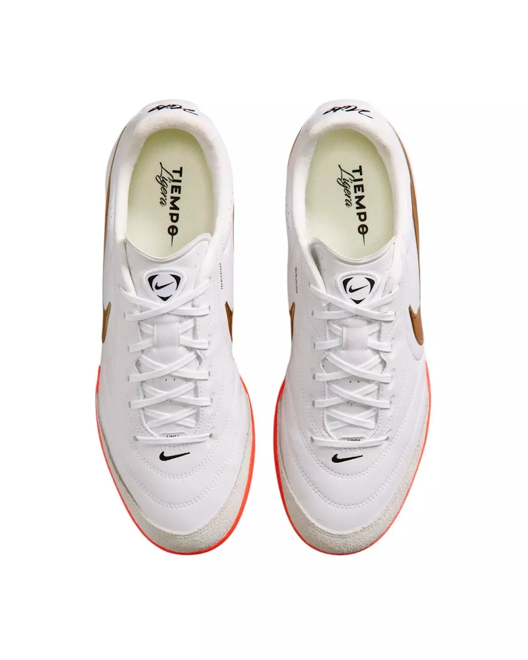 Nike Tiempo Ligera Pro Turf "White/Bright Crimson/Blur" Men's Soccer Shoe - WHITE/CRIMSON/BLUR
