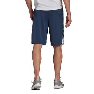 adidas Men's Navy/White Designed 2 Move 3-Stripes Primeblue Shorts (Extended Sizes)