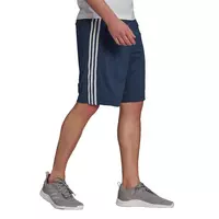adidas Men's Navy/White Designed 2 Move 3-Stripes Primeblue Shorts (Extended Sizes) - NAVY/WHITE
