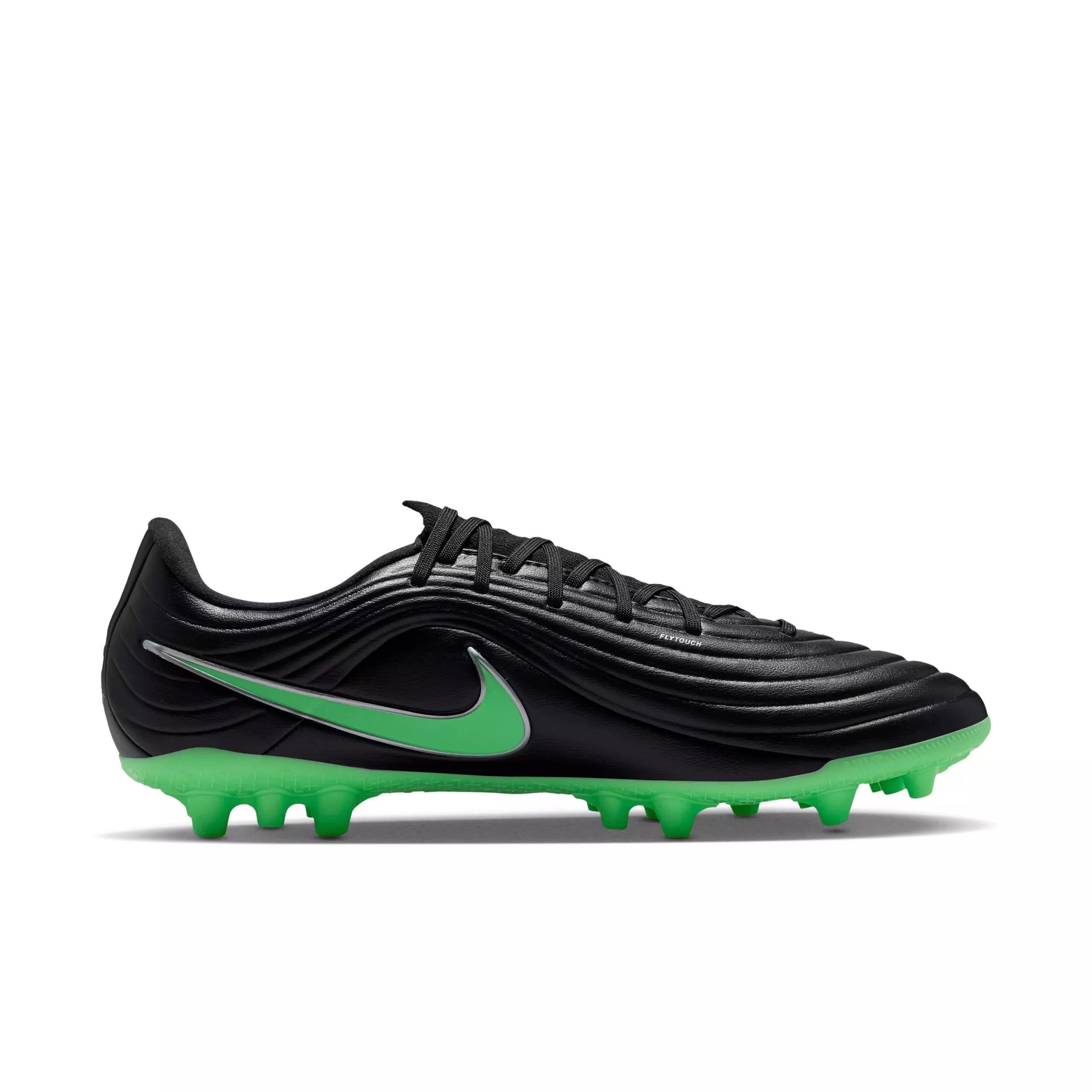 Nike Tiempo Maestro Academy AG "Black/Black/Illusion Green" Men's Soccer Cleat - BLACK/BLACK/GREEN