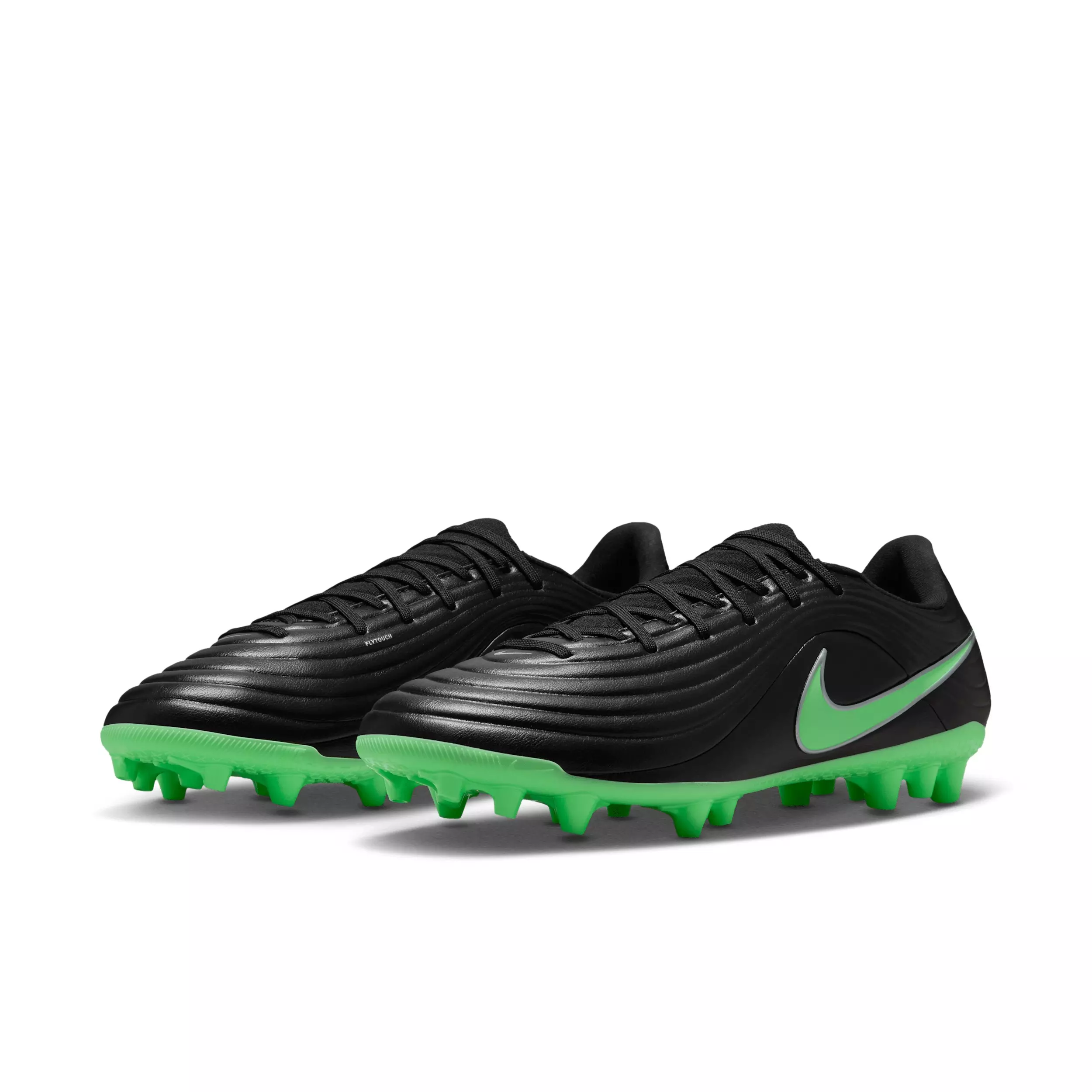 Nike Tiempo Maestro Academy AG "Black/Black/Illusion Green" Men's Soccer Cleat - BLACK/BLACK/GREEN