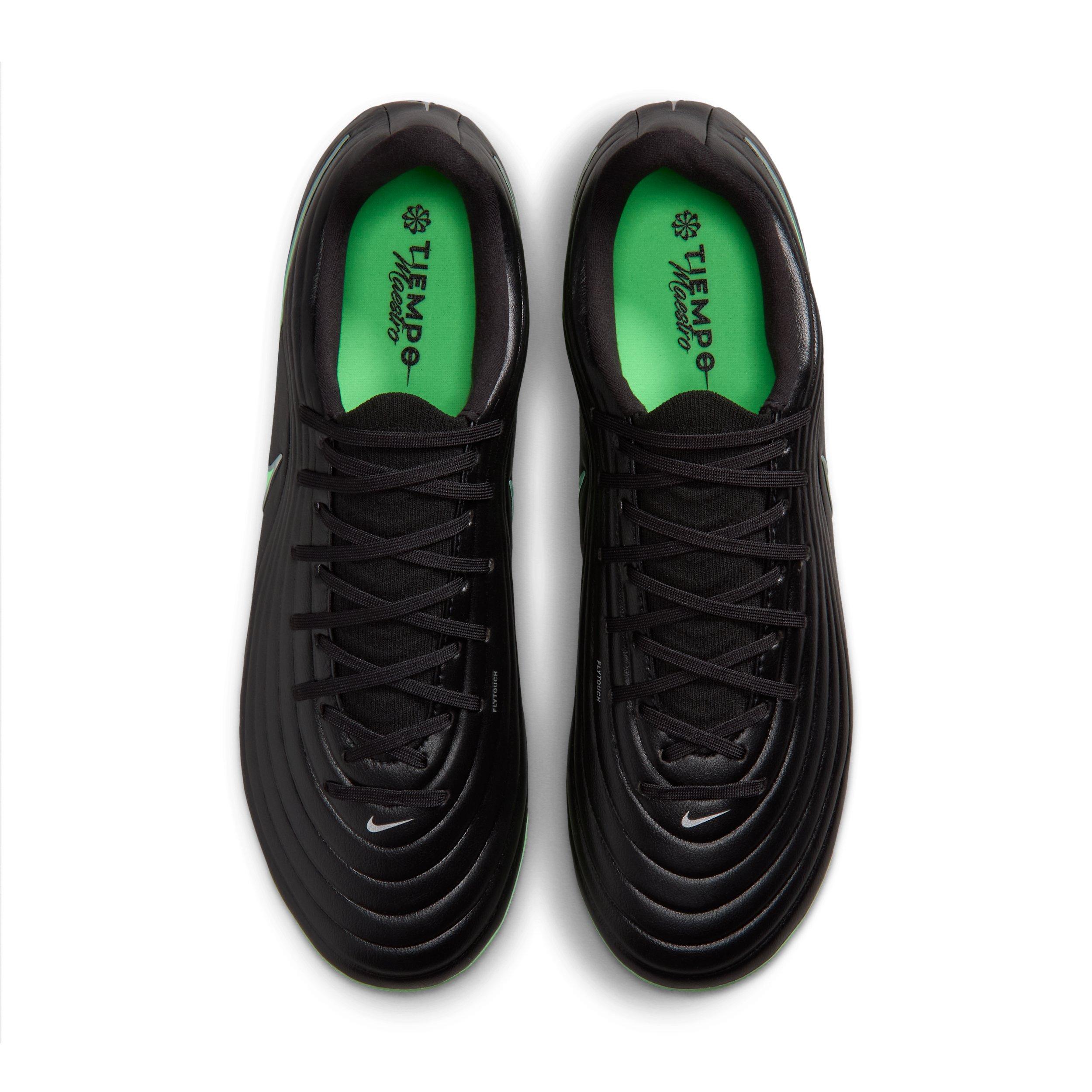 Nike Tiempo Maestro Academy AG "Black/Black/Illusion Green" Men's Soccer Cleat - BLACK/BLACK/GREEN Thumbnail View 4