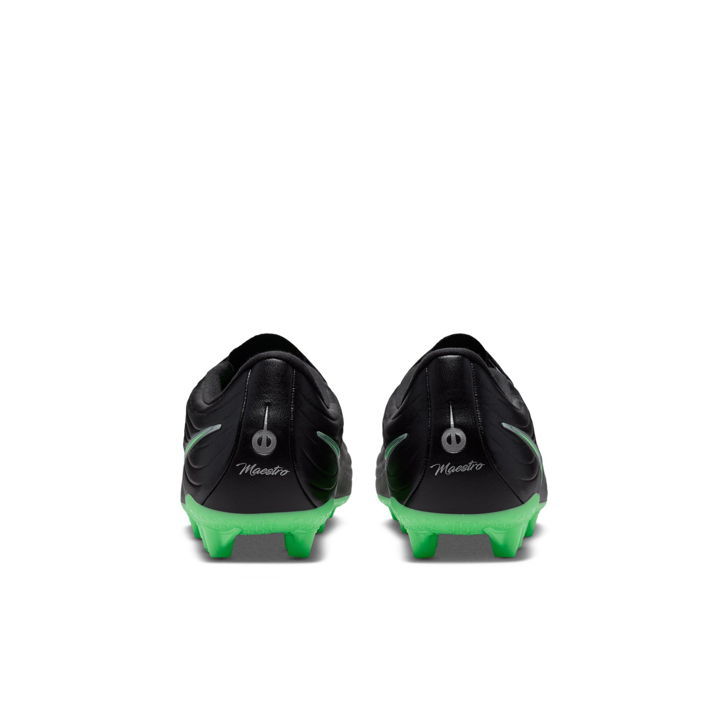 Nike Tiempo Maestro Academy AG "Black/Black/Illusion Green" Men's Soccer Cleat - BLACK/BLACK/GREEN Thumbnail View 5