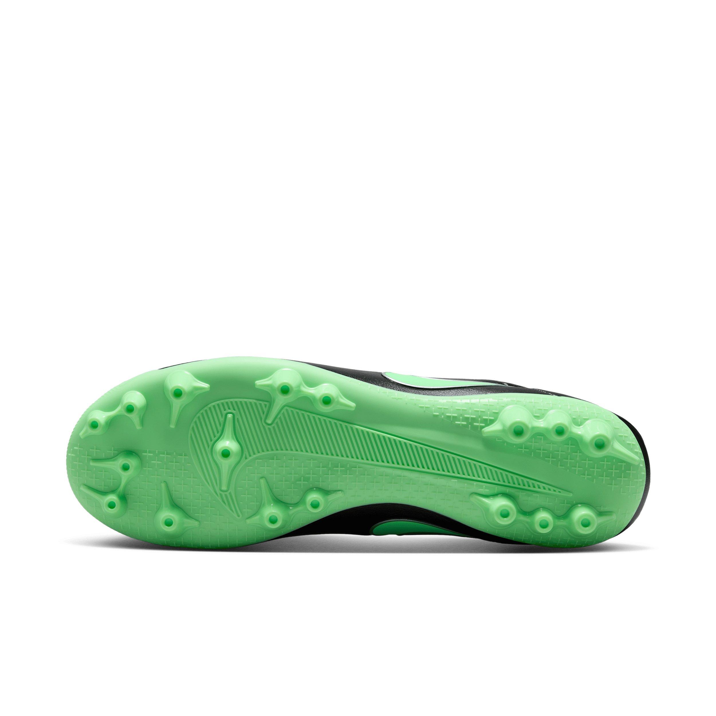 Nike Tiempo Maestro Academy AG "Black/Black/Illusion Green" Men's Soccer Cleat - BLACK/BLACK/GREEN Thumbnail View 6