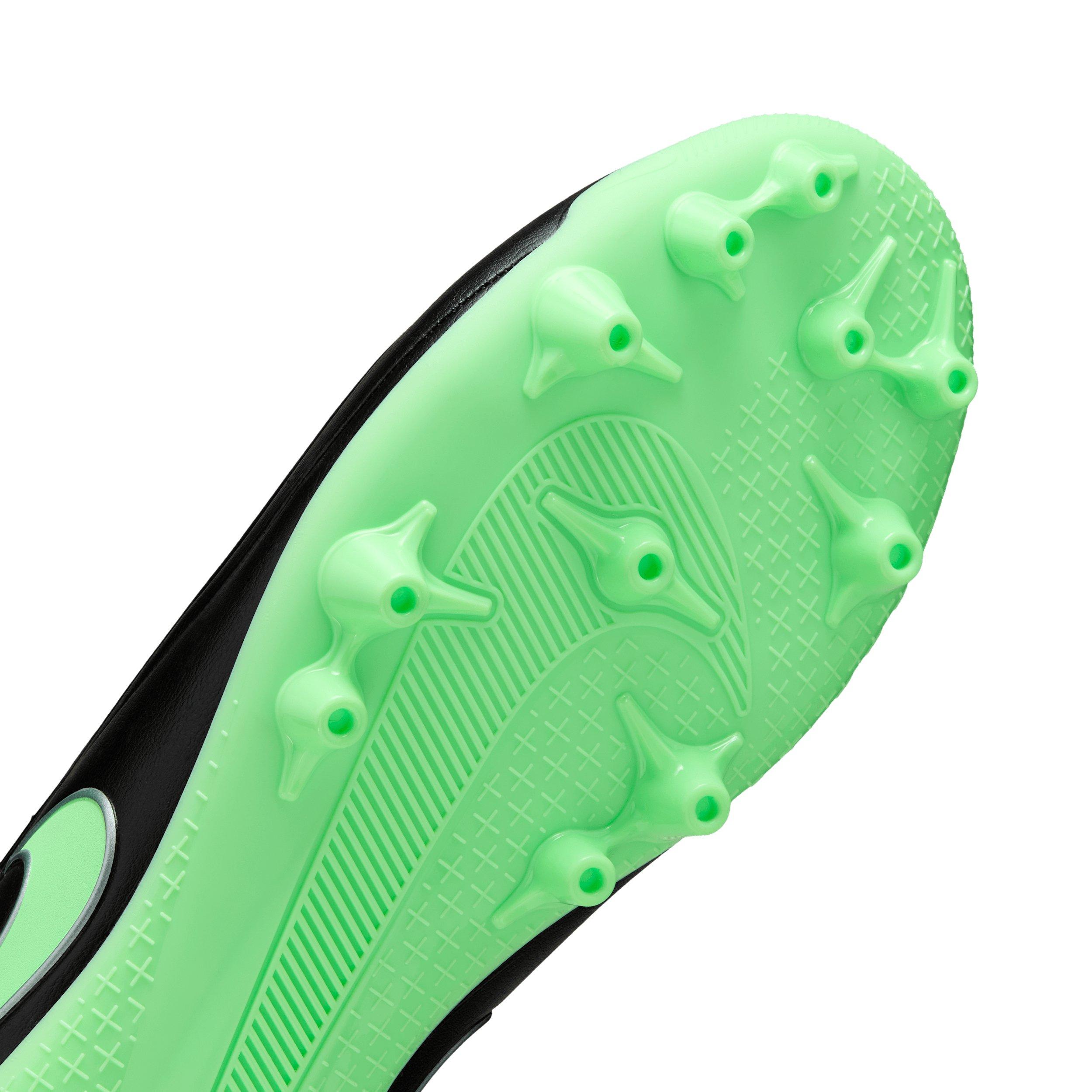 Nike Tiempo Maestro Academy AG "Black/Black/Illusion Green" Men's Soccer Cleat - BLACK/BLACK/GREEN Thumbnail View 7
