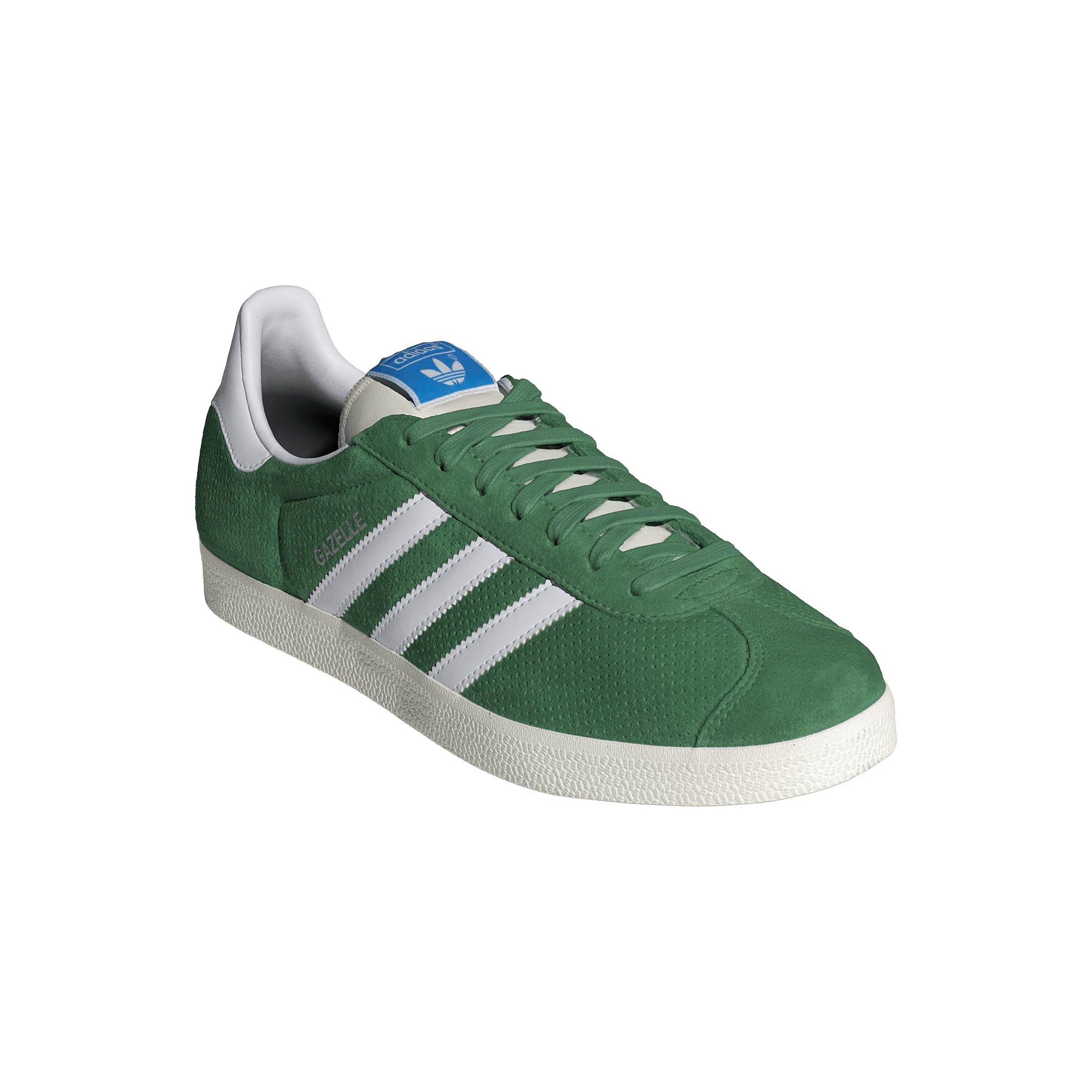 adidas Originals Gazelle "Preloved Green/Ftwr White/Core White" Men's Shoe - GREEN/WHITE/WHITE Thumbnail View 3