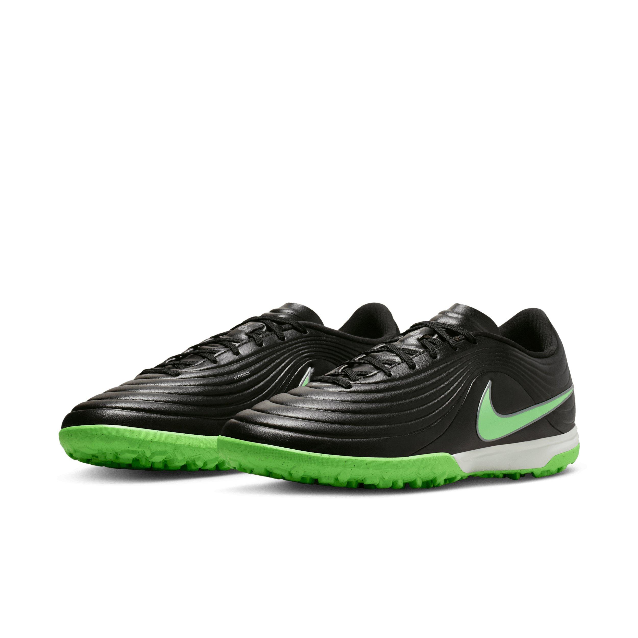 Nike Tiempo Maestro Academy Turf "Black/Black/Illusion Green" Men's Soccer Shoe - BLACK/BLACK/GREEN