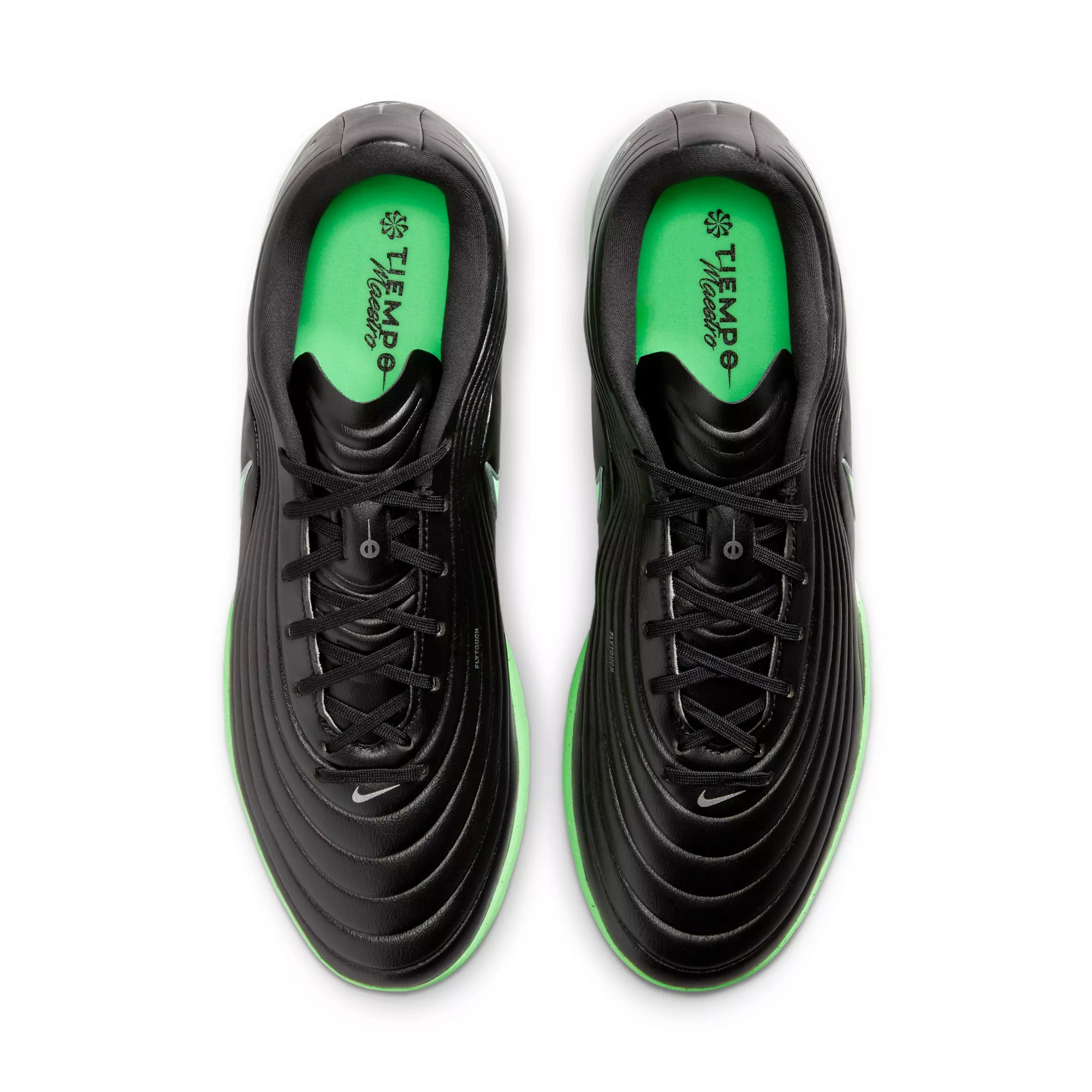 Nike Tiempo Maestro Academy Turf "Black/Black/Illusion Green" Men's Soccer Shoe - BLACK/BLACK/GREEN