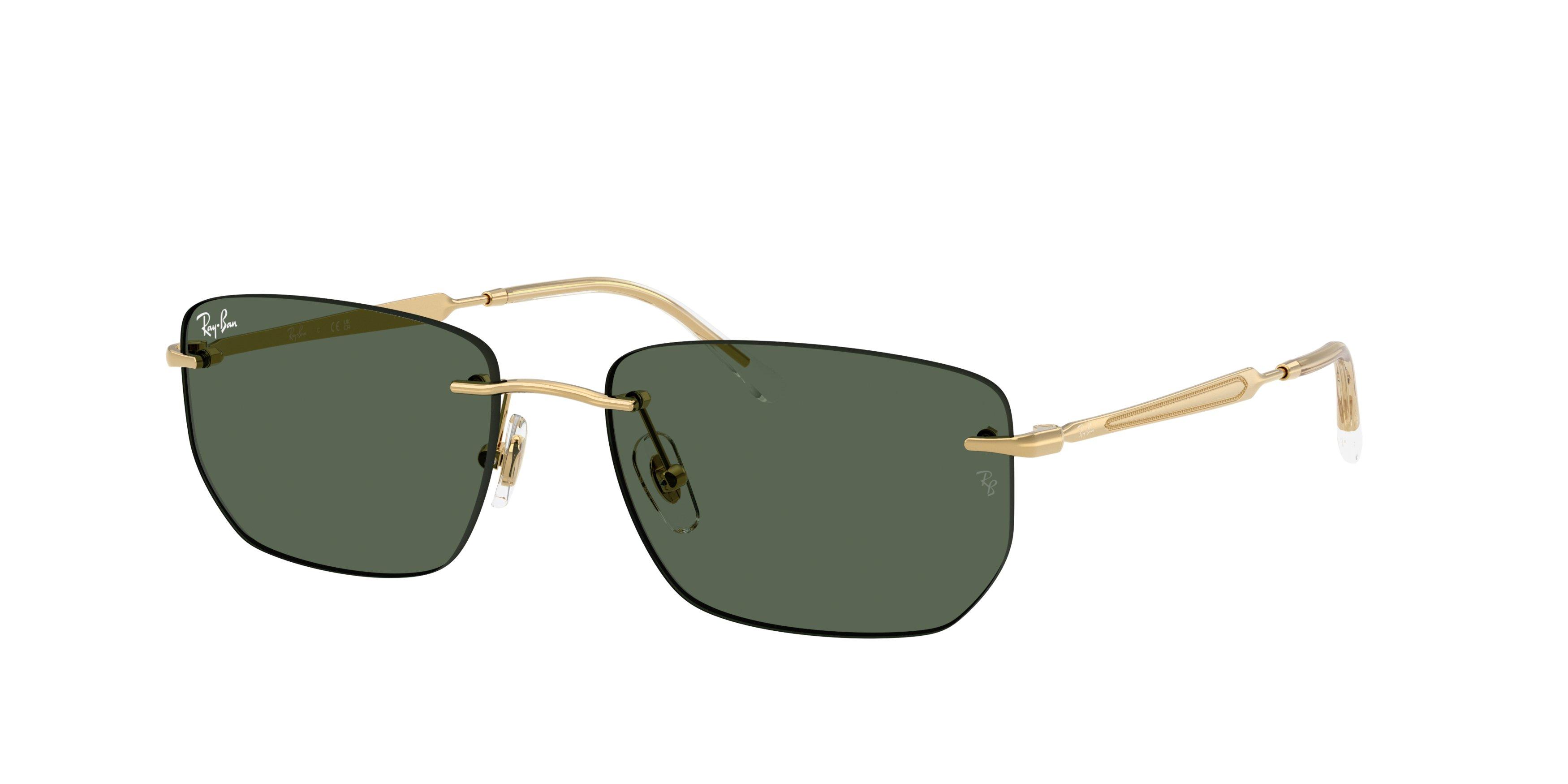 Ray-Ban RB3768 Dark Green Sunglasses &ndash; Arista Gold - GOLD/GREEN Thumbnail View 1