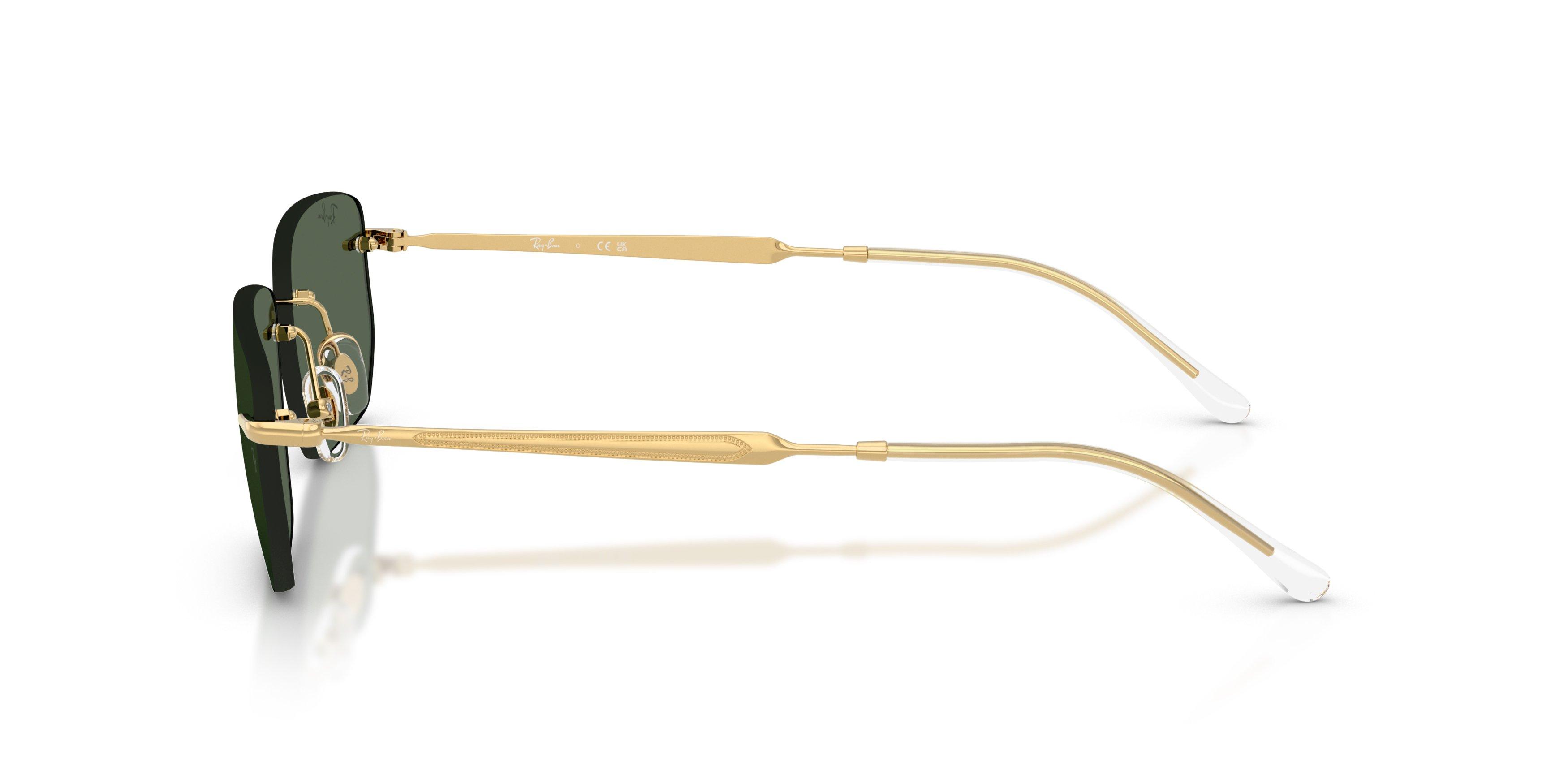 Ray-Ban RB3768 Dark Green Sunglasses &ndash; Arista Gold - GOLD/GREEN Thumbnail View 5