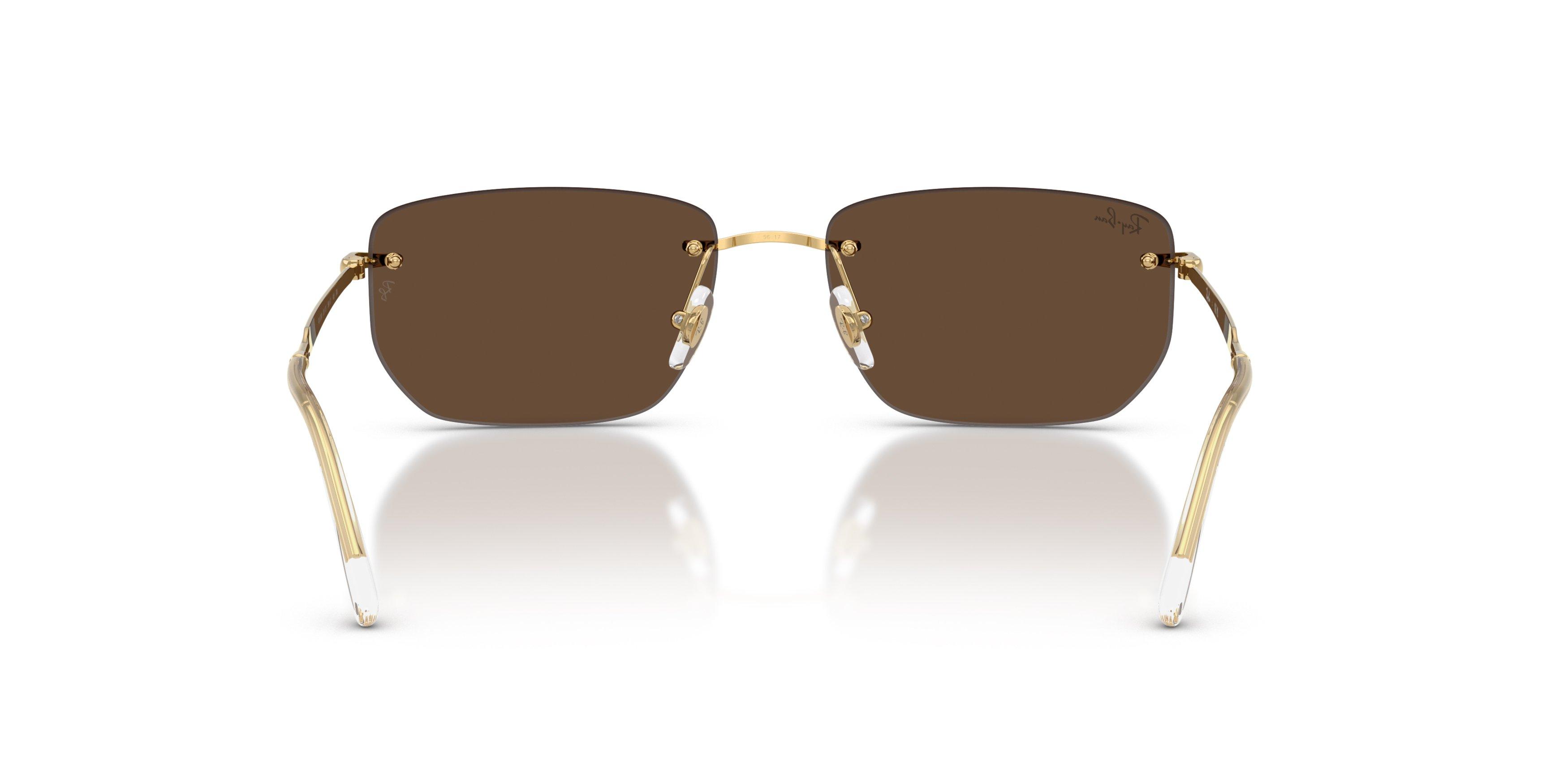 Ray-Ban RB3768 Dark Brown Sunglasses &ndash; Arista Gold - DK BROWN Thumbnail View 3