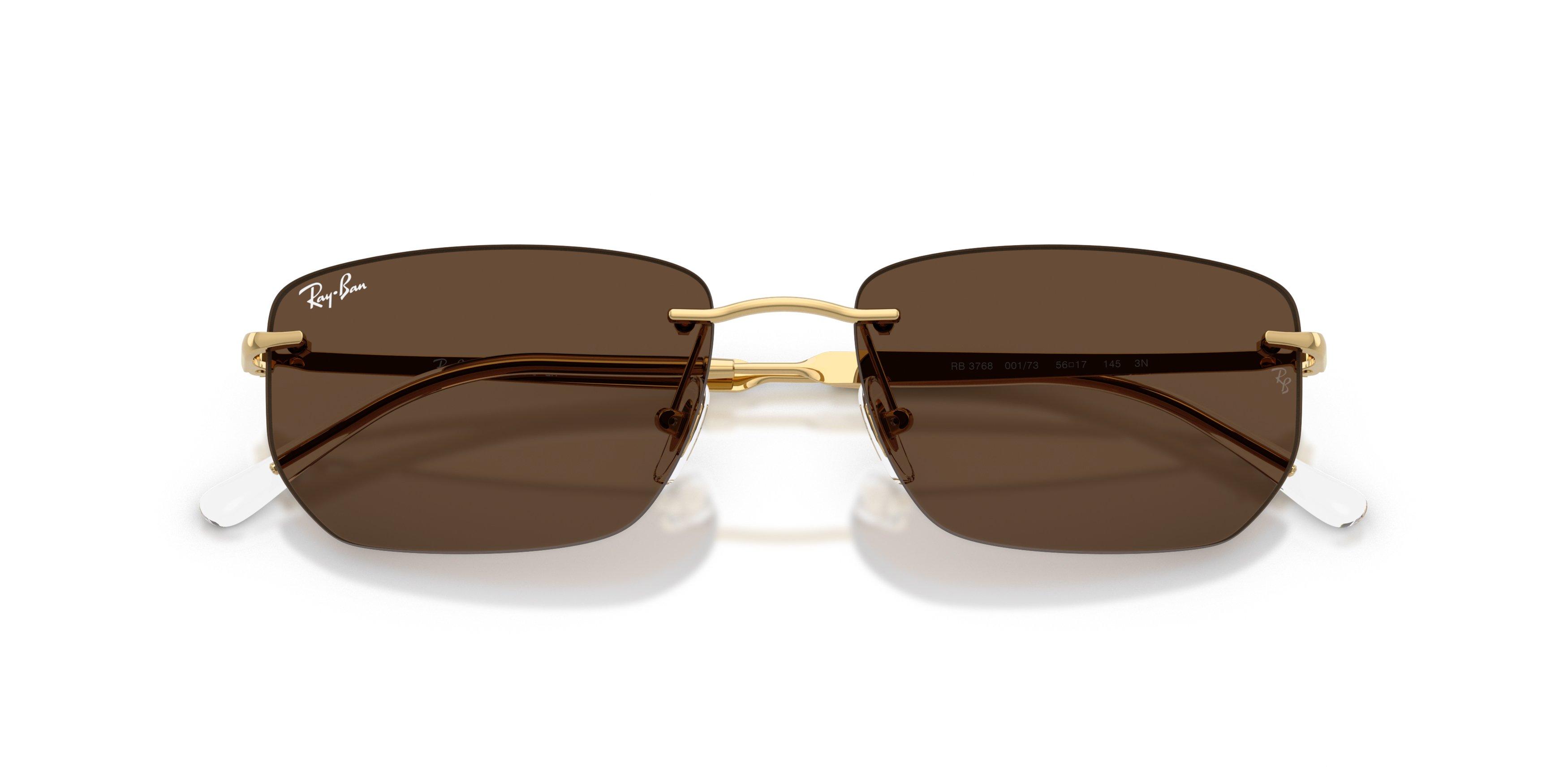Ray-Ban RB3768 Dark Brown Sunglasses &ndash; Arista Gold - DK BROWN Thumbnail View 6