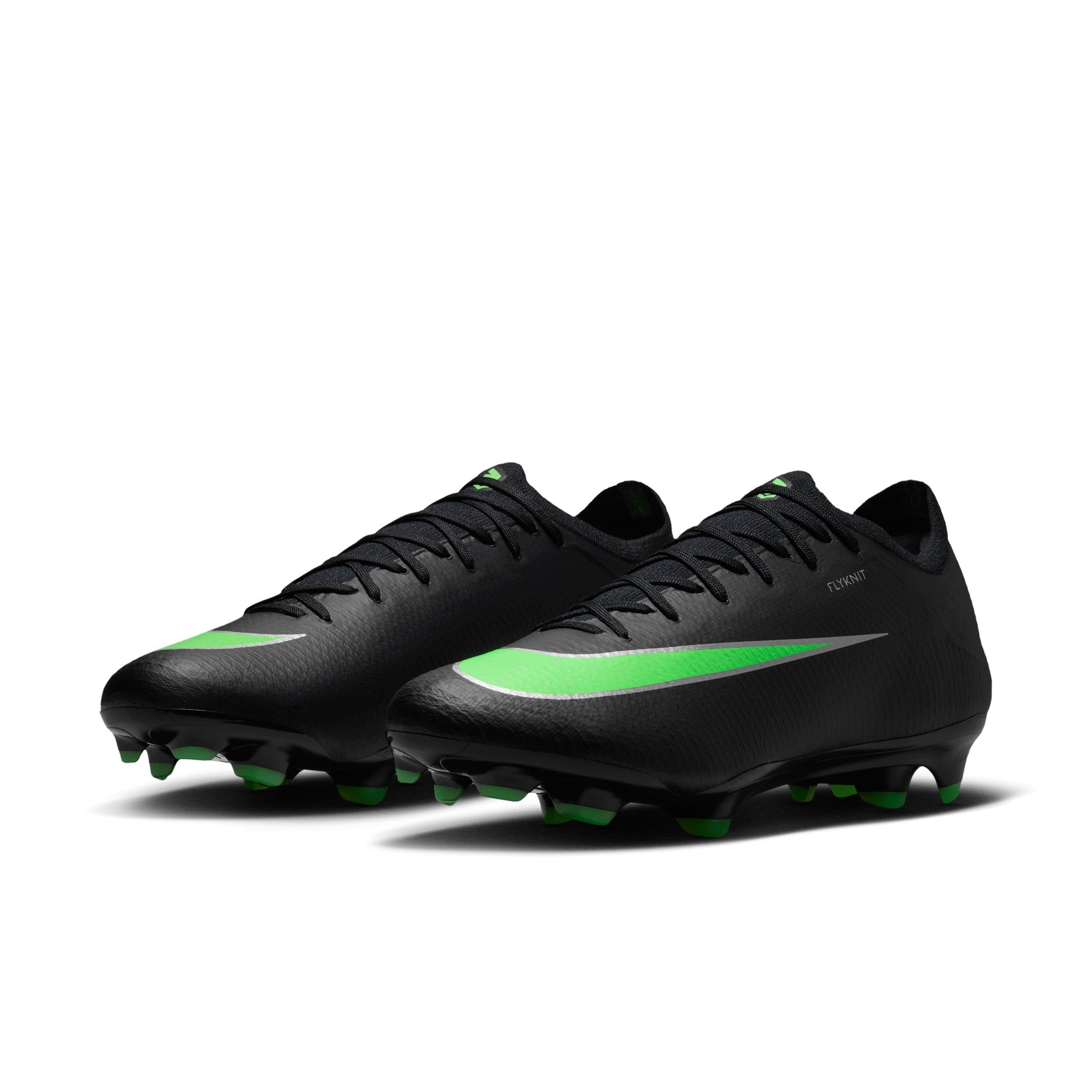 Nike Mercurial Vapor 17 Pro FG "Black/Black/Illusion Green" Men's Soccer Cleat - BLACK/BLACK/GREEN