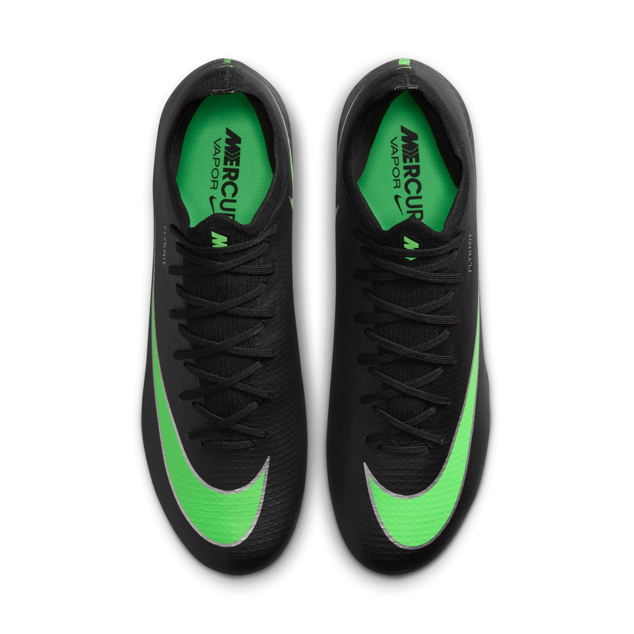 Nike Mercurial Vapor 17 Pro FG "Black/Black/Illusion Green" Men's Soccer Cleat - BLACK/BLACK/GREEN