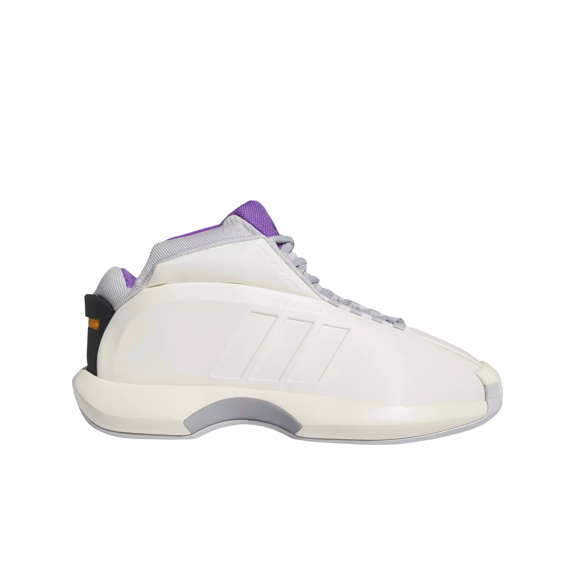 adidas Crazy 1 "Cream White/Lgh Solid Grey/Active Purple S19" Men's Basketball Shoe - CREAM/GREY/PURPLE