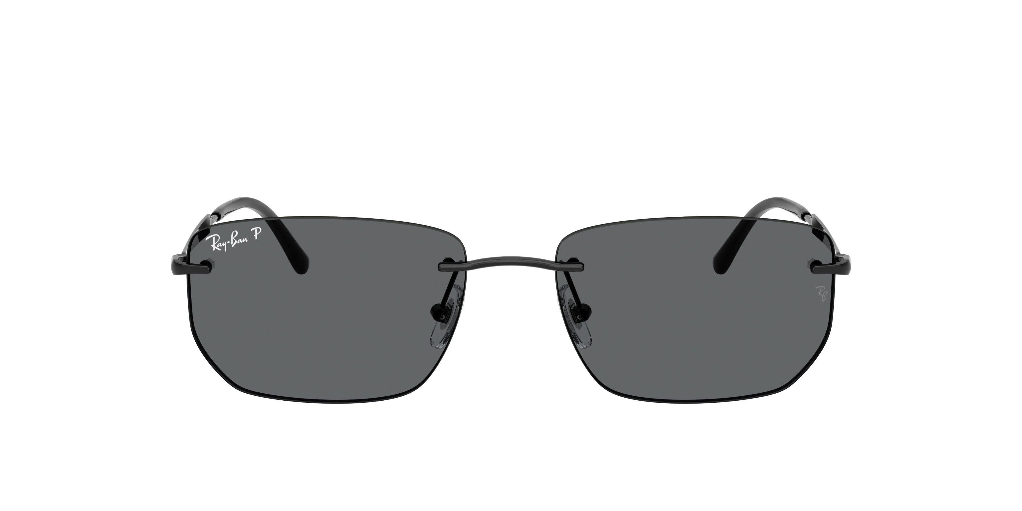 Ray-Ban RB3768 Dark Grey Polarized Sunglasses &ndash; Black - BLACK/GREY Thumbnail View 2