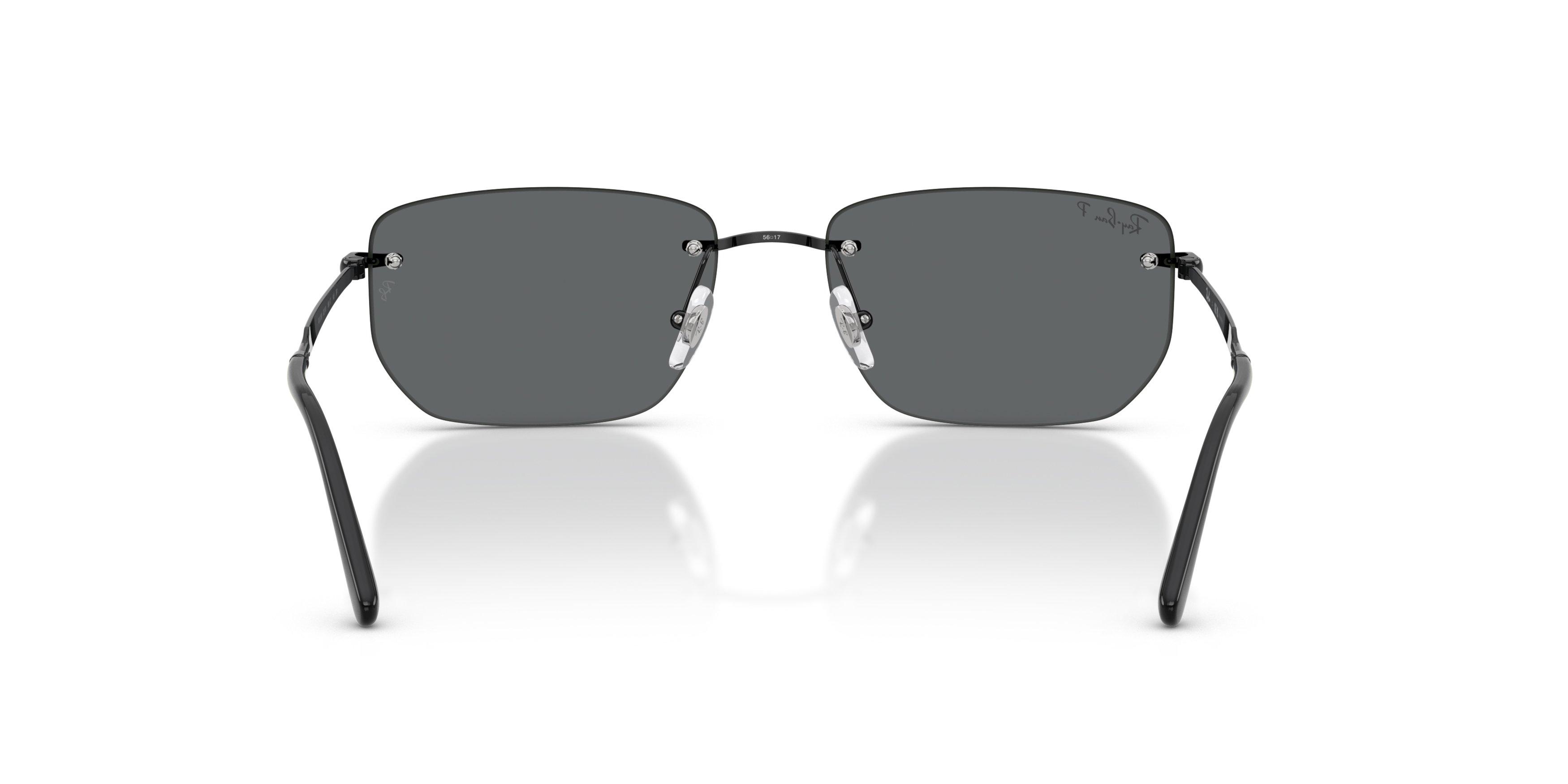 Ray-Ban RB3768 Dark Grey Polarized Sunglasses &ndash; Black - BLACK/GREY Thumbnail View 3