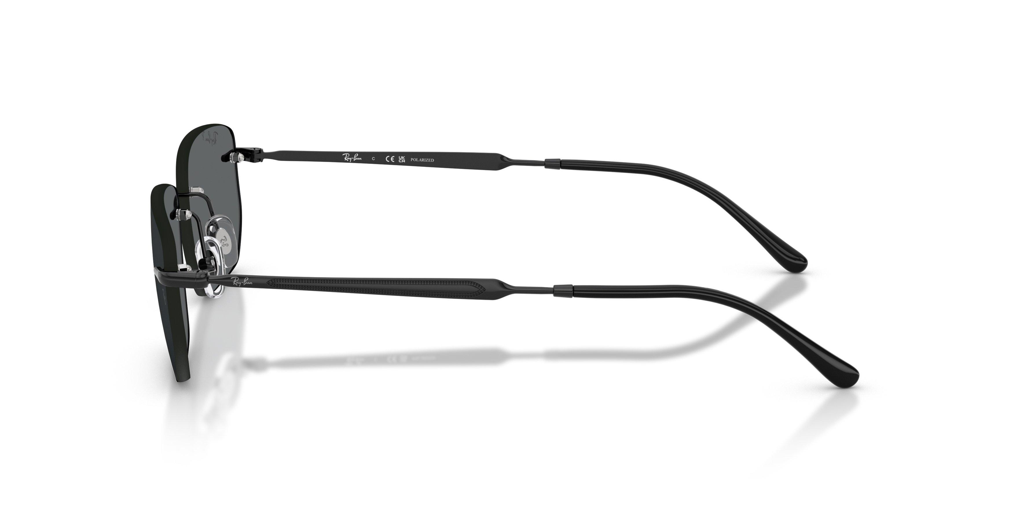 Ray-Ban RB3768 Dark Grey Polarized Sunglasses &ndash; Black - BLACK/GREY Thumbnail View 5