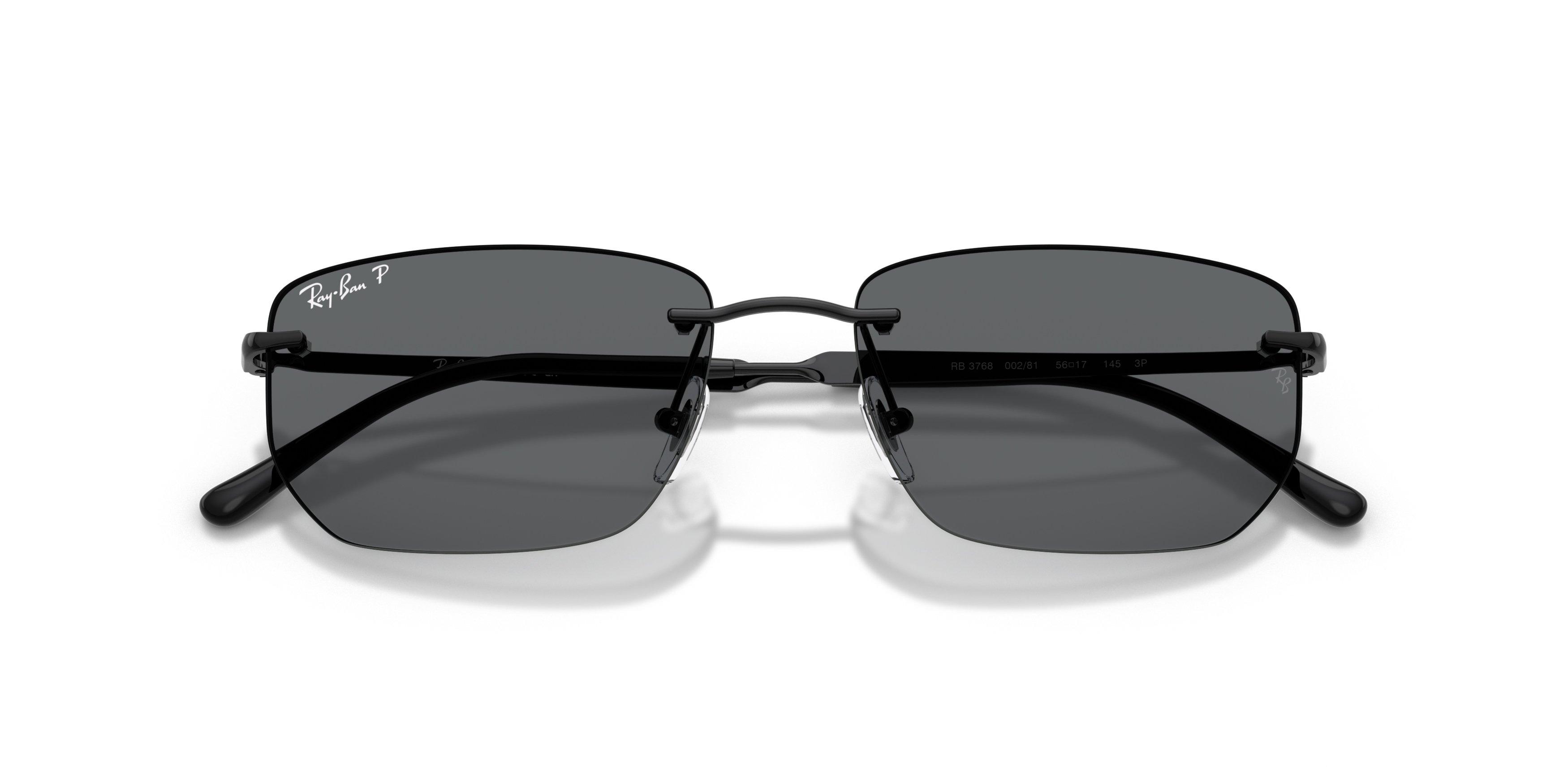 Ray-Ban RB3768 Dark Grey Polarized Sunglasses &ndash; Black - BLACK/GREY Thumbnail View 6