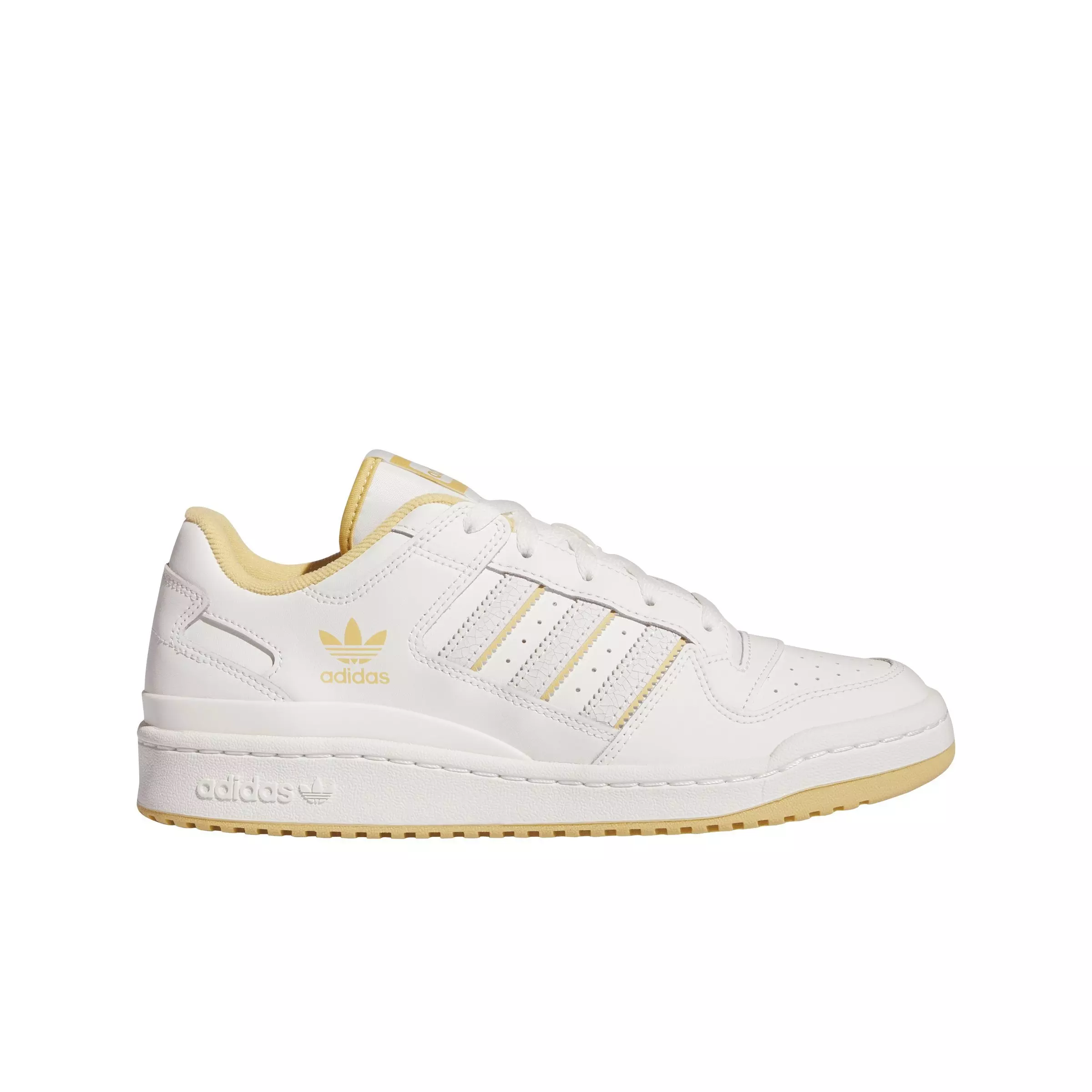 adidas Forum Low CL "Cloud White/Oat/Cloud White" Men's Shoe - WHITE/OAT/WHITE