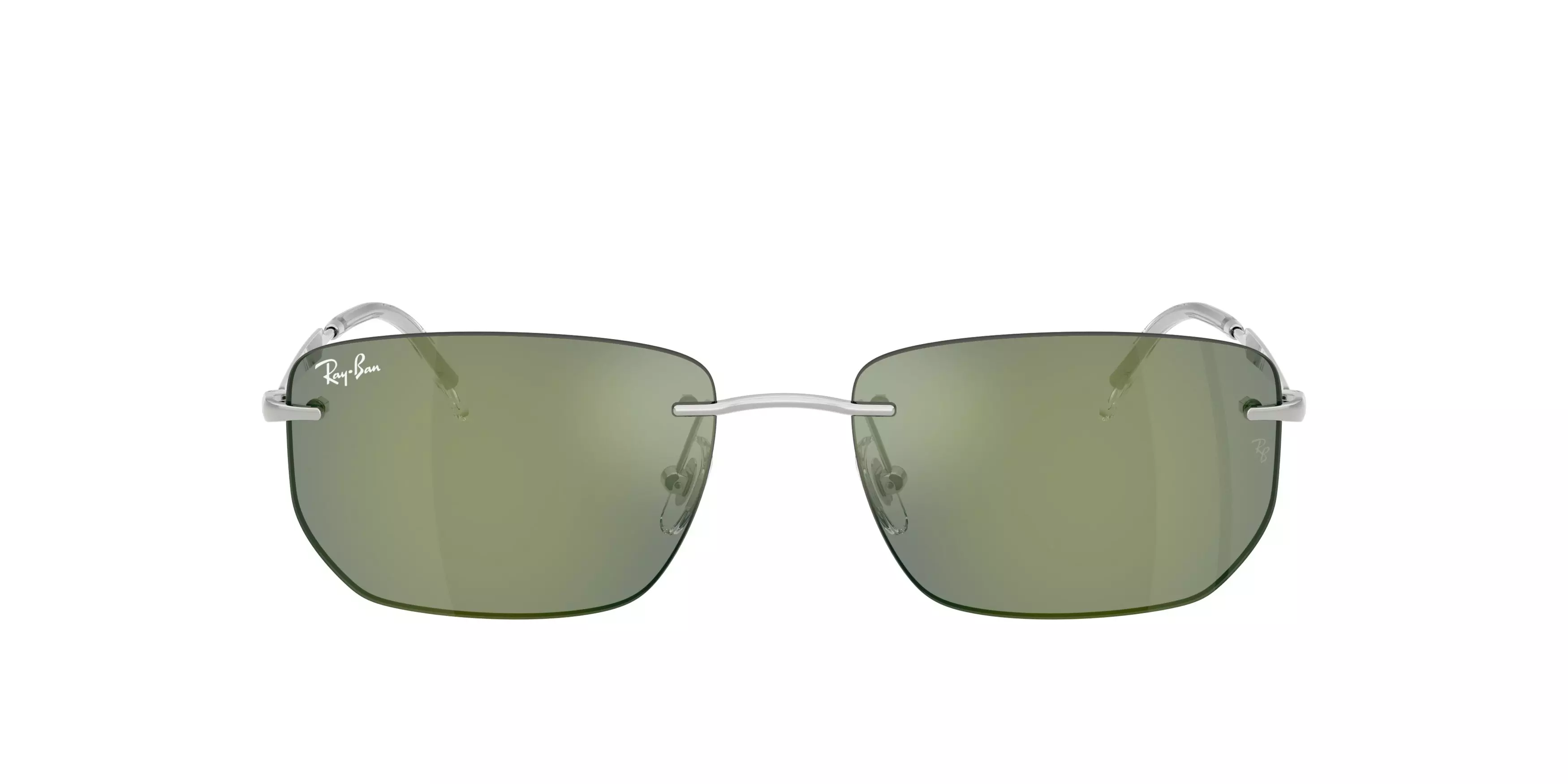 Ray-Ban RB3768 Grey Green Mirrored Sunglasses – Silver - SILVER/GREEN