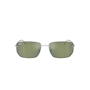 Ray-Ban RB3768 Grey Green Mirrored Sunglasses – Silver