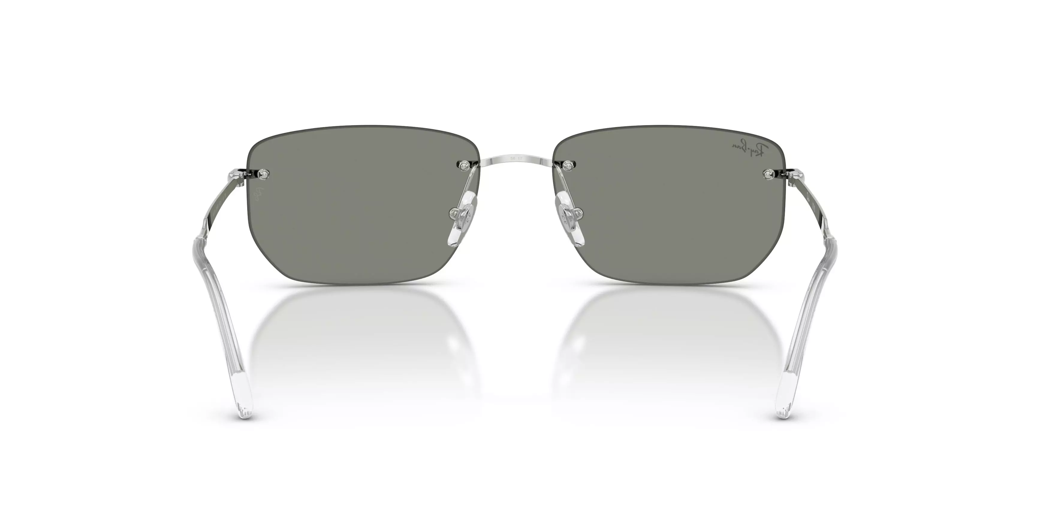 Ray-Ban RB3768 Grey Green Mirrored Sunglasses – Silver - SILVER/GREEN